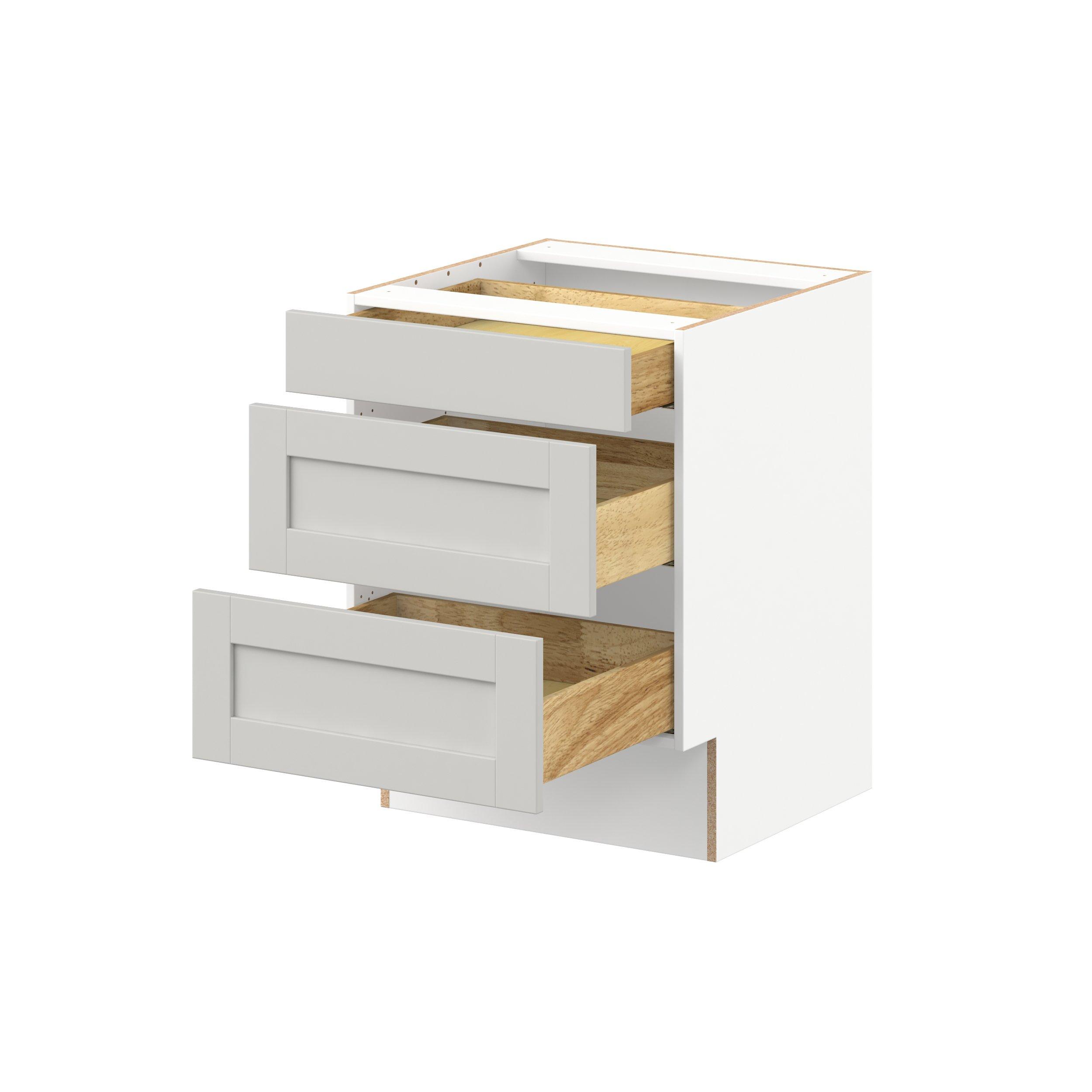 Summerhill 24 in. Light Gray Drawer Base Cabinet