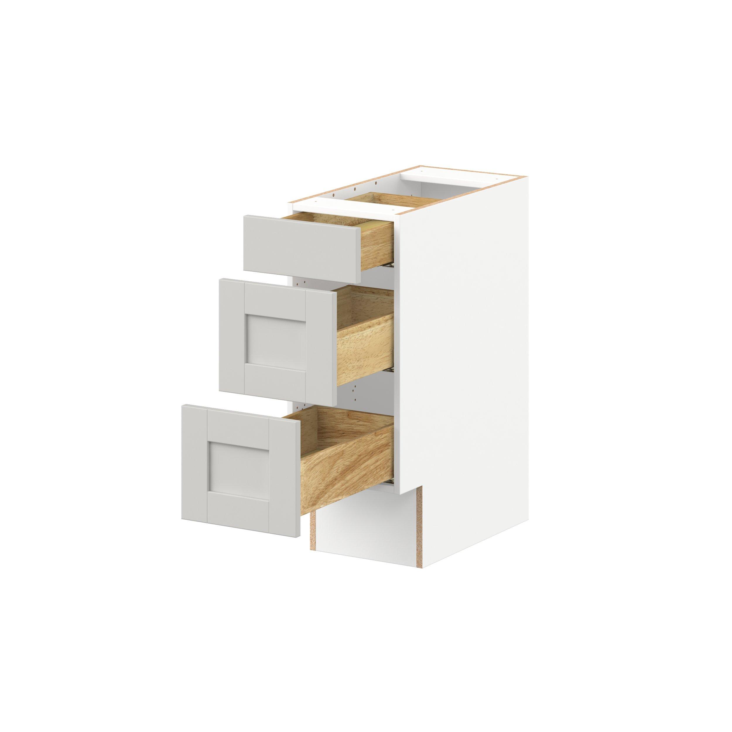 Summerhill 24 in. Light Gray Drawer Base Cabinet
