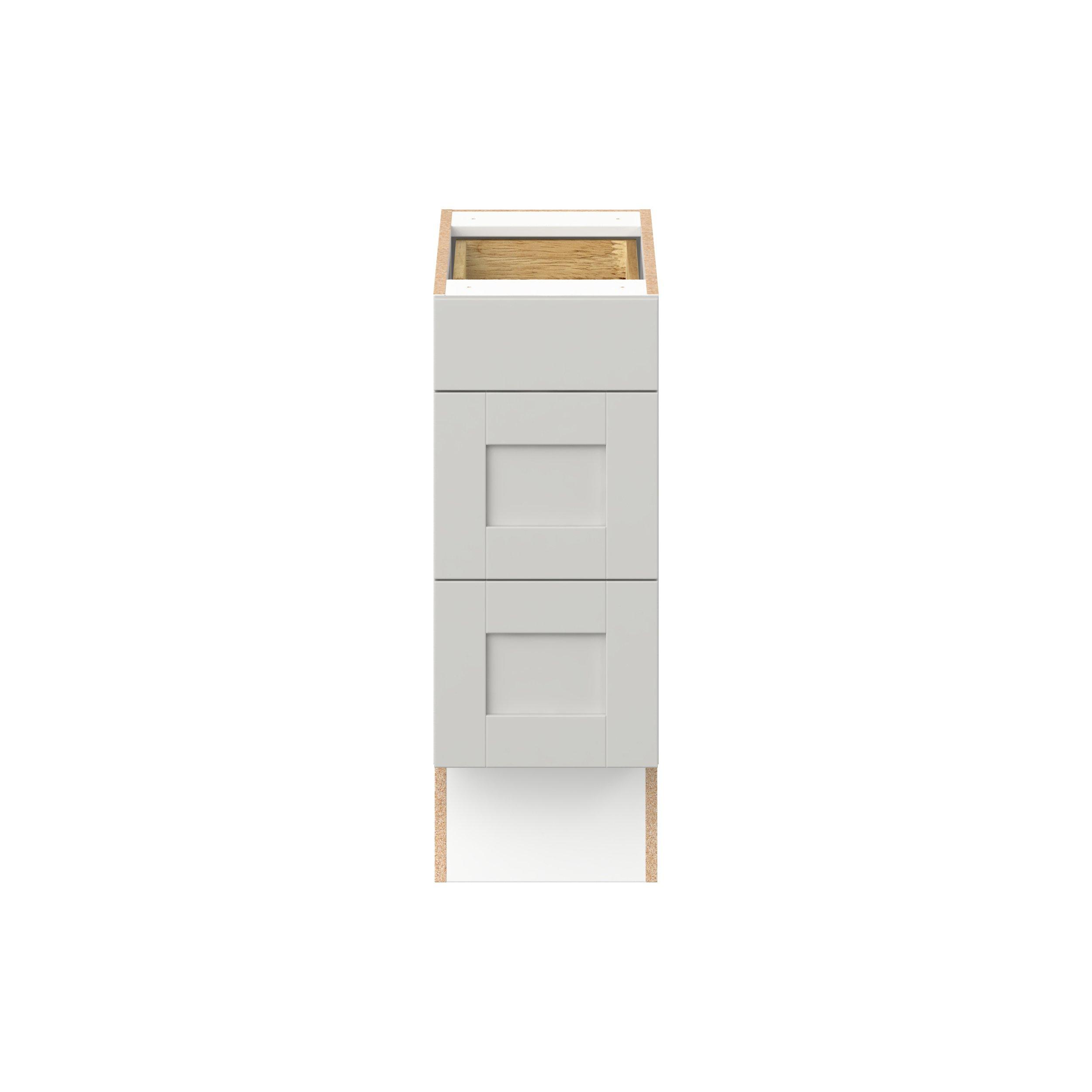 Summerhill 24 in. Light Gray Drawer Base Cabinet