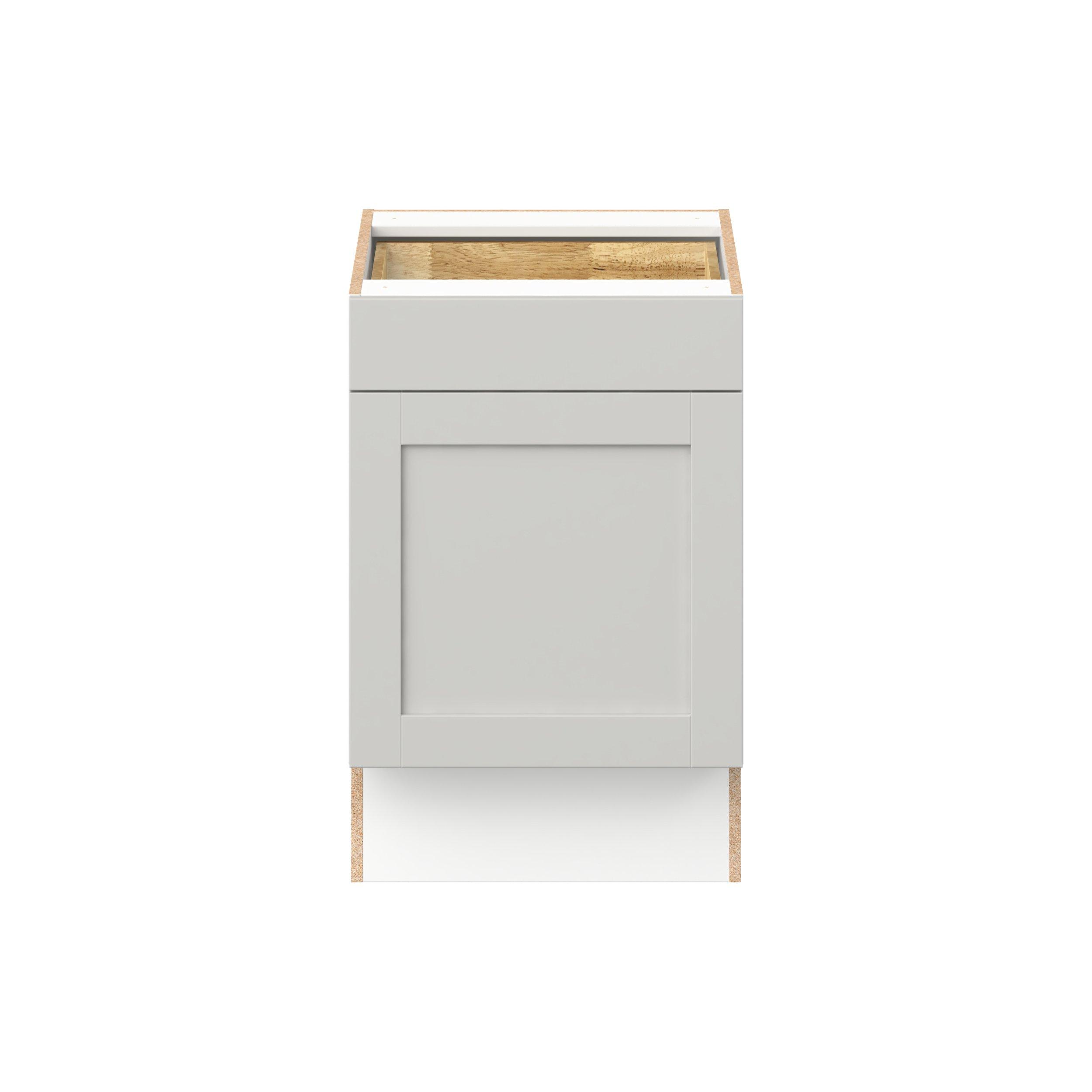 Summerhill 21 in. Light Gray Door and Drawer Base Cabinet