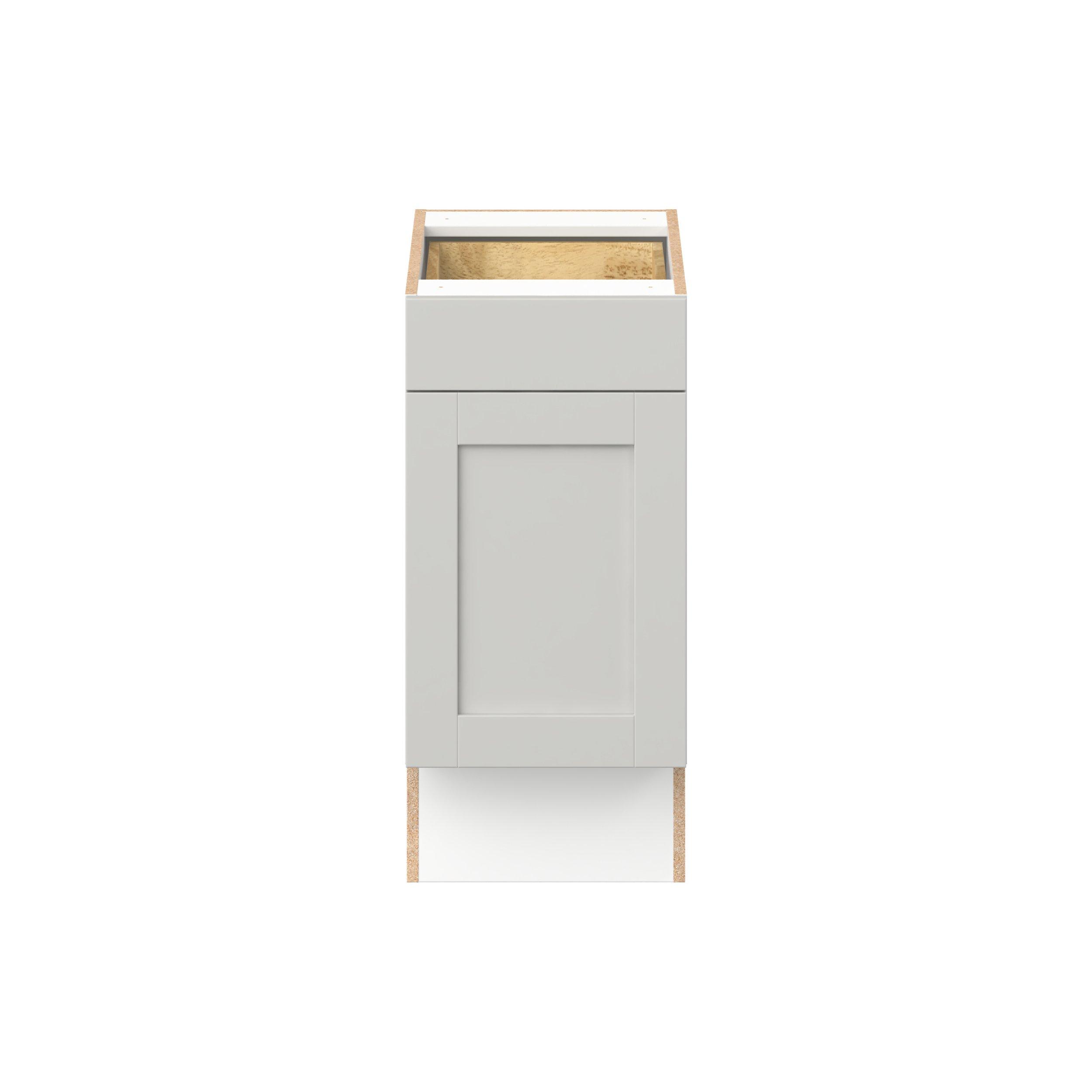 Summerhill 18 in. Light Gray Door and Drawer Base Cabinet