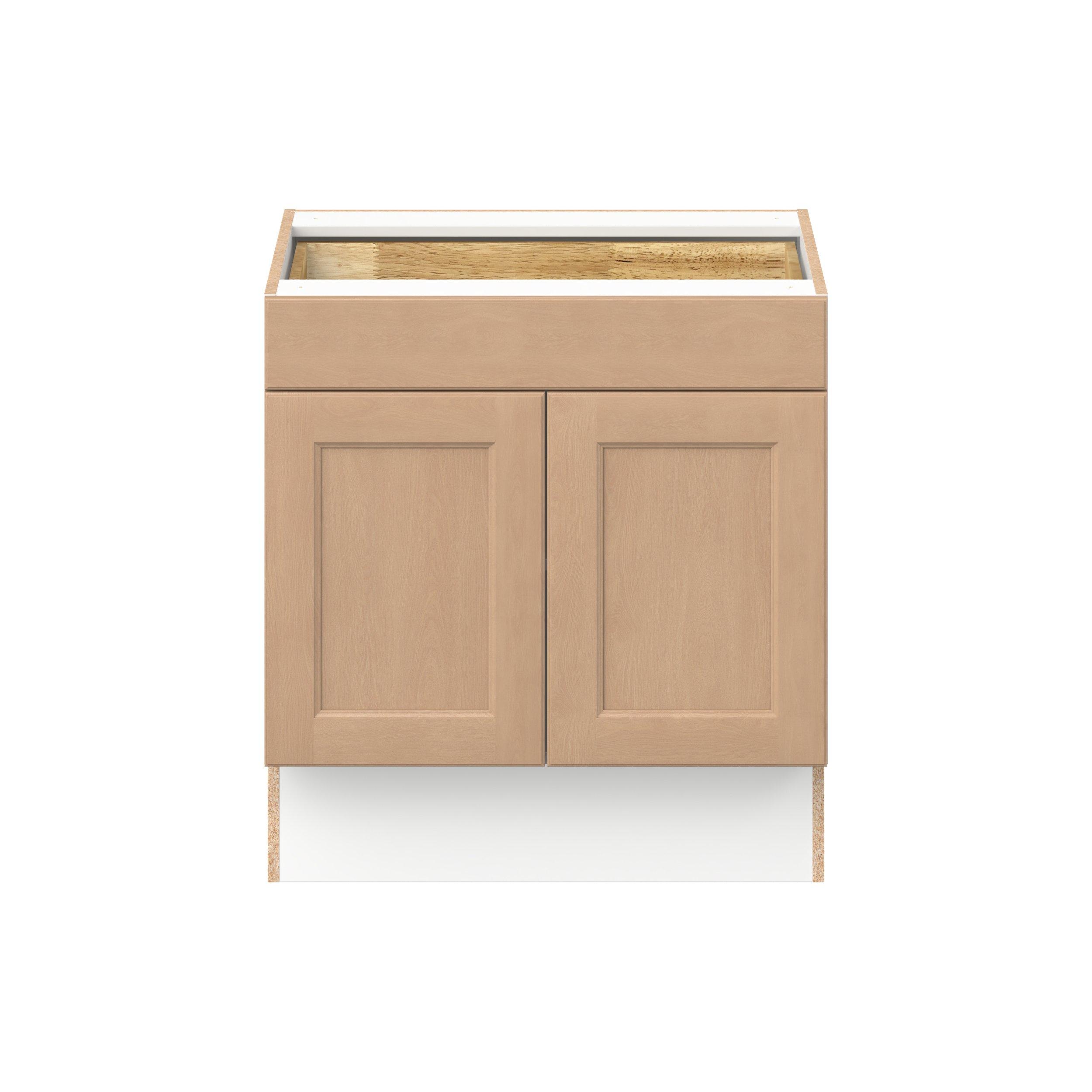 Sugarhill 30 in. Stained Sugar Cookie Door and Drawer Base Cabinet
