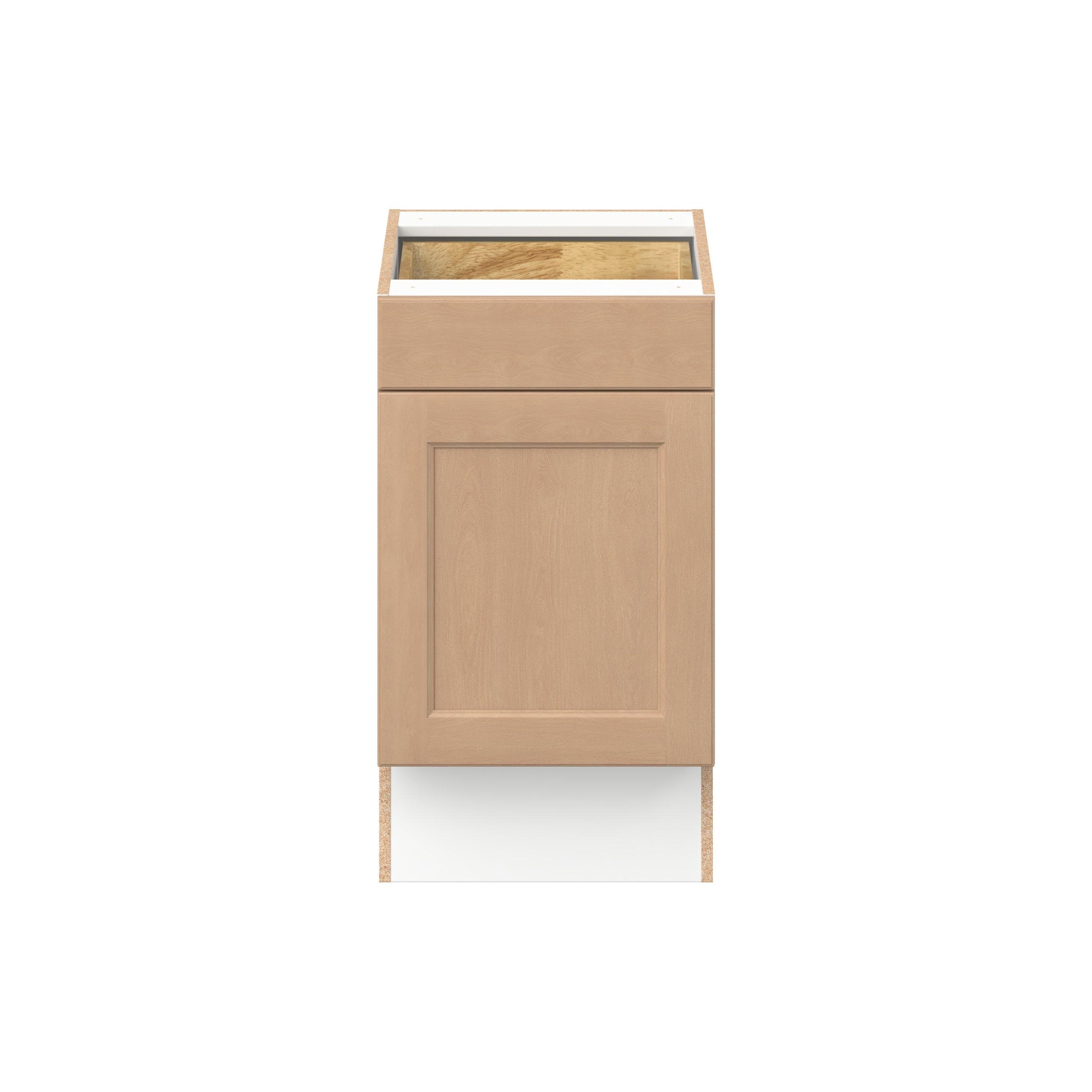 Sugarhill 18 in. Stained Sugar Cookie Door and Drawer Base Cabinet