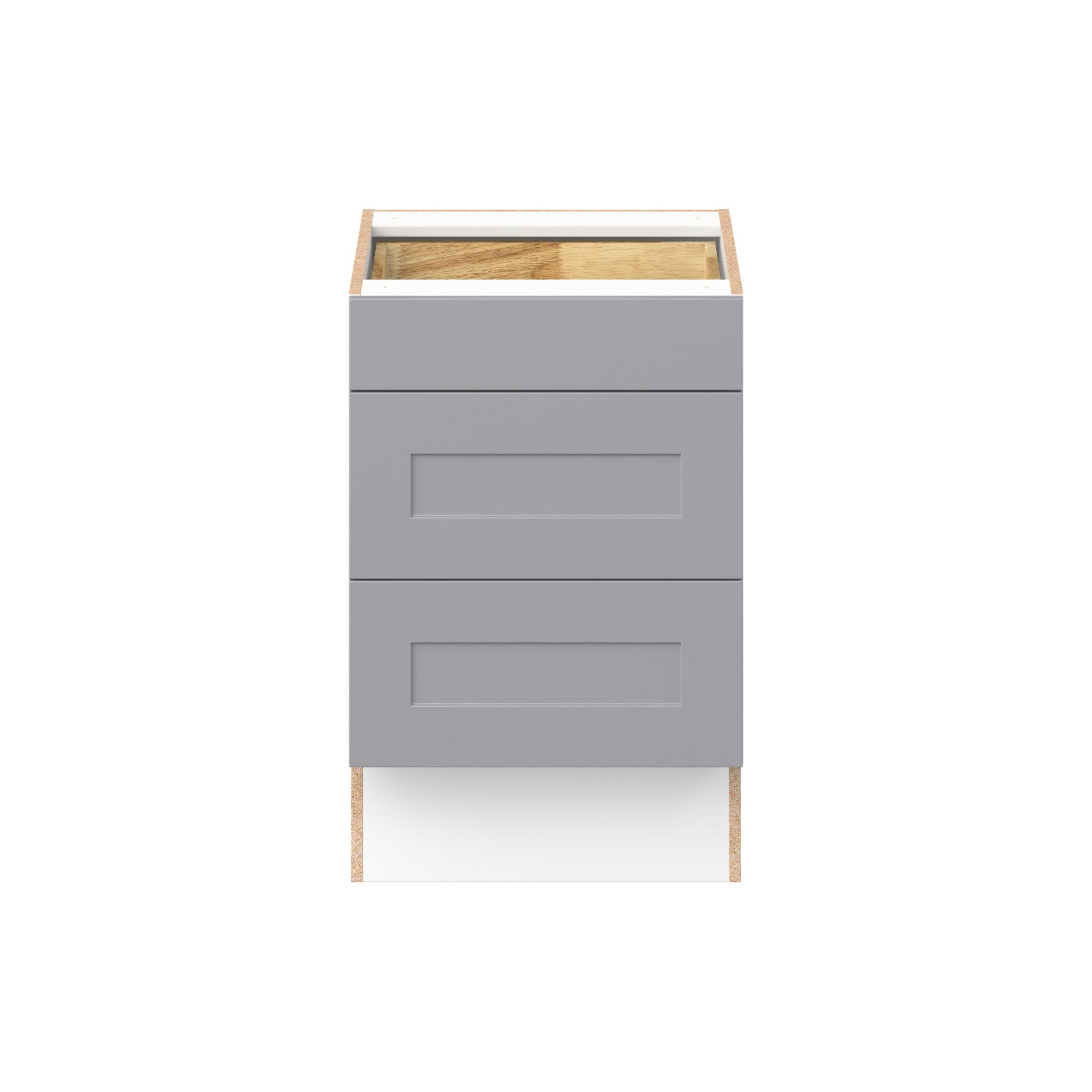 Candler 24 in. Painted Slate Gray Drawer Base Cabinet - ADA