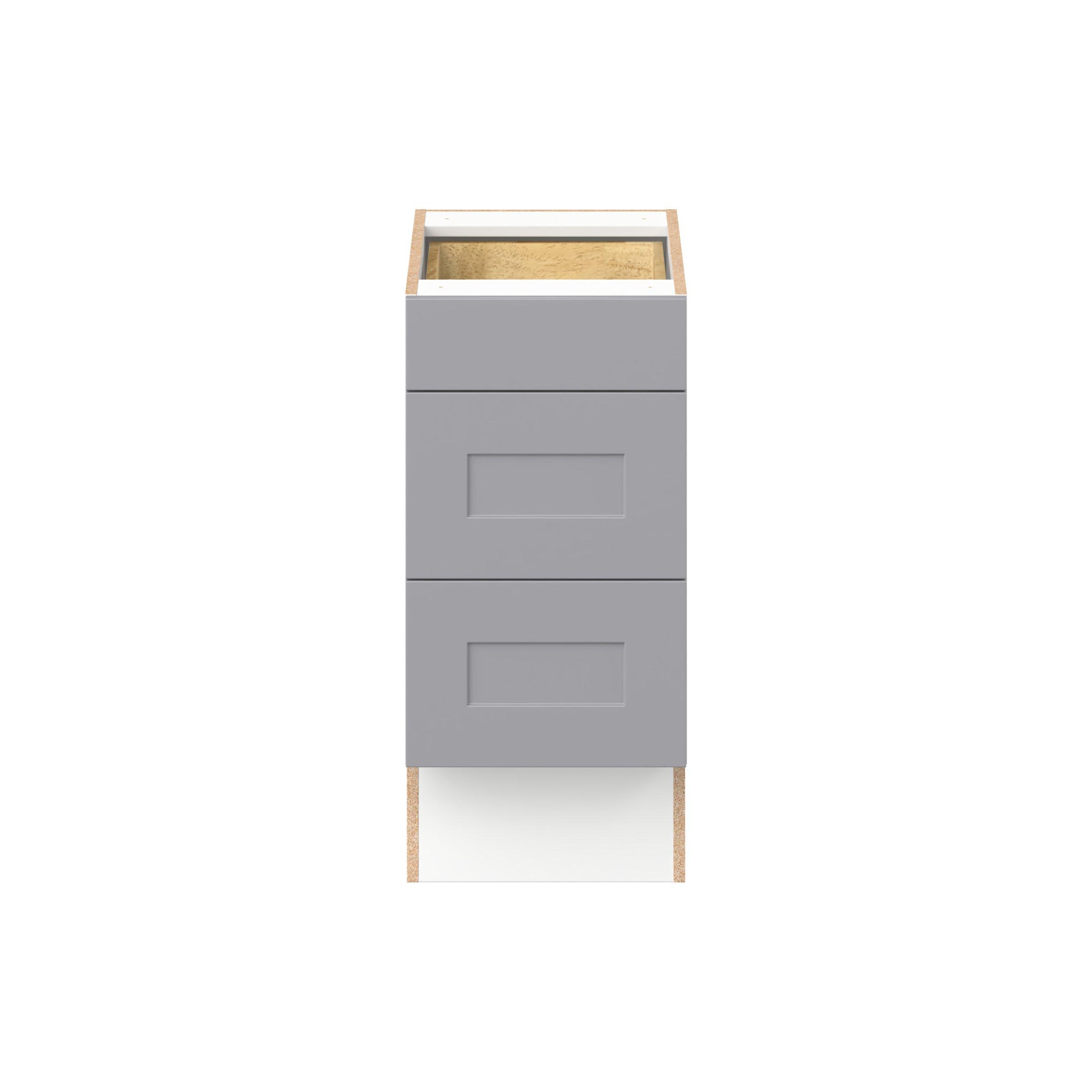 Candler 15 in. Painted Slate Gray Drawer Base Cabinet - ADA