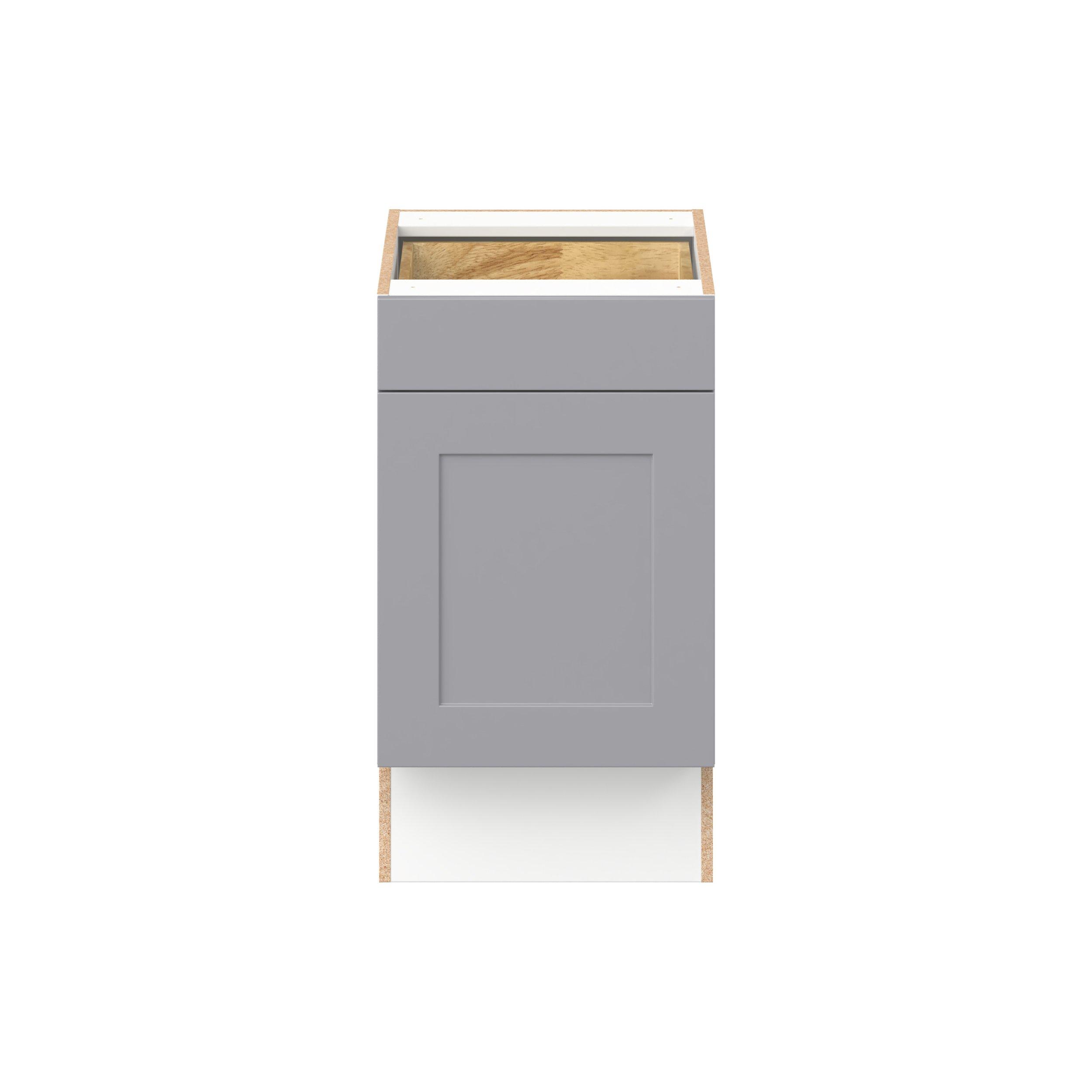Candler 18 in. Painted Slate Gray Door and Drawer Base Cabinet - ADA