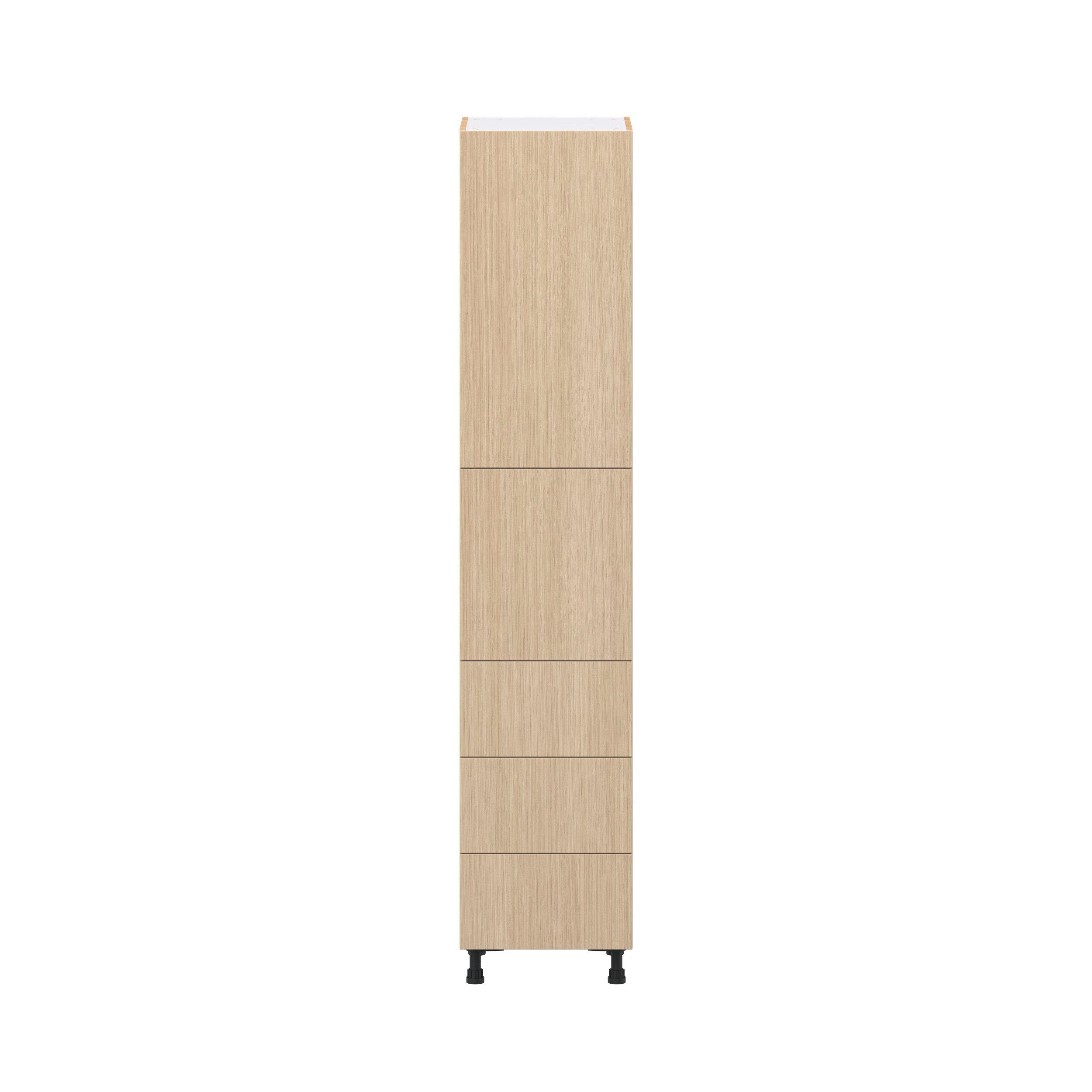 Glenwood 18 in. Mojavi Oak Door and Drawer Pantry Cabinet with Inner Pull-Out