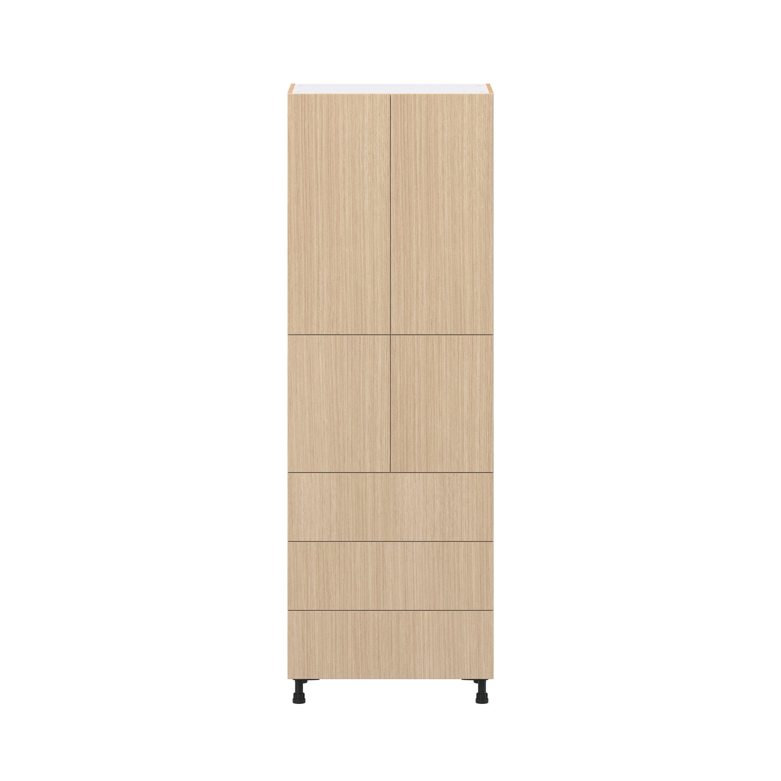 Glenwood 30 in. Mojavi Oak Door and Drawer Pantry Cabinet with Inner Pull-Out