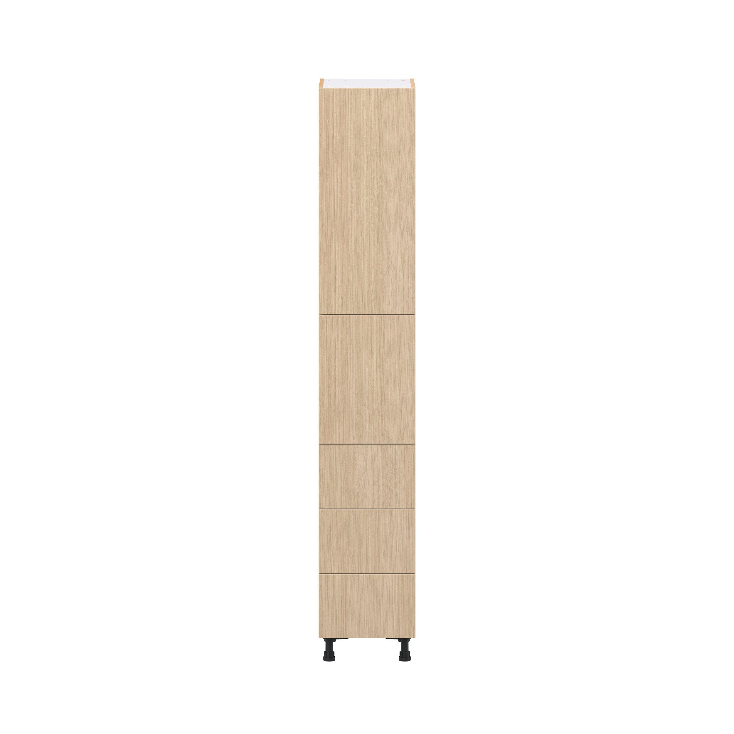 Glenwood 15 in. Mojavi Oak Door and Drawer Pantry Cabinet with Inner Pull-Out