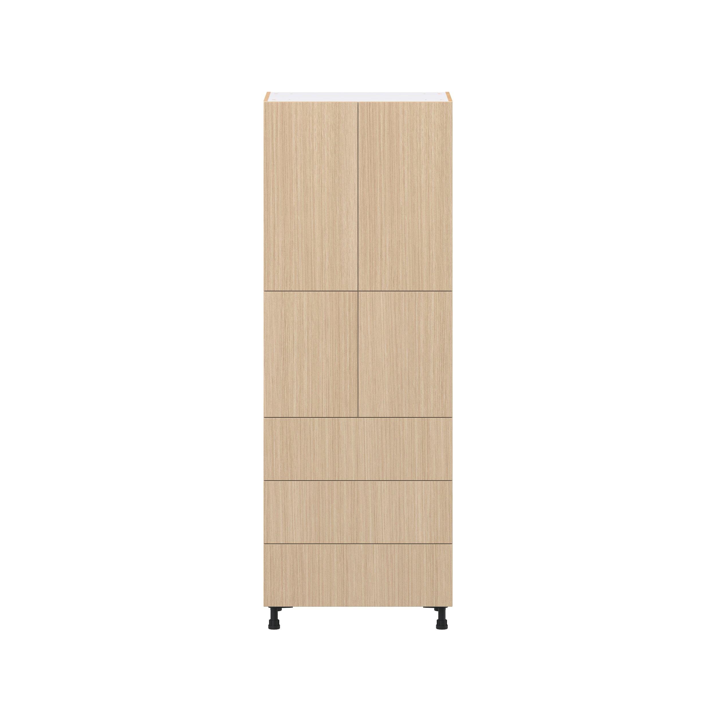 Glenwood 30 in. Mojavi Oak Door and Drawer Pantry Cabinet with Inner Pull-Out
