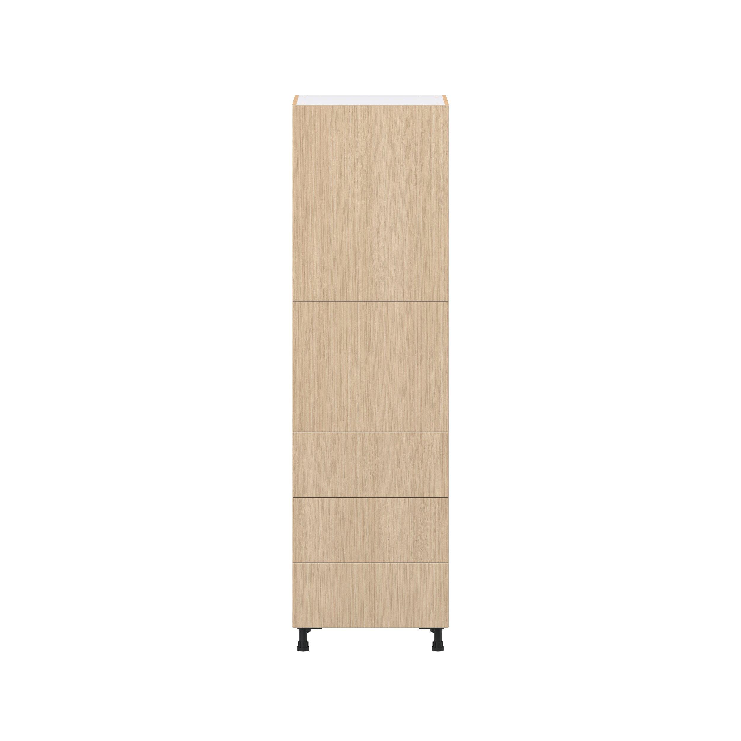 Glenwood 24 in. Mojavi Oak Door and Drawer Pantry Cabinet with Inner Pull-Out