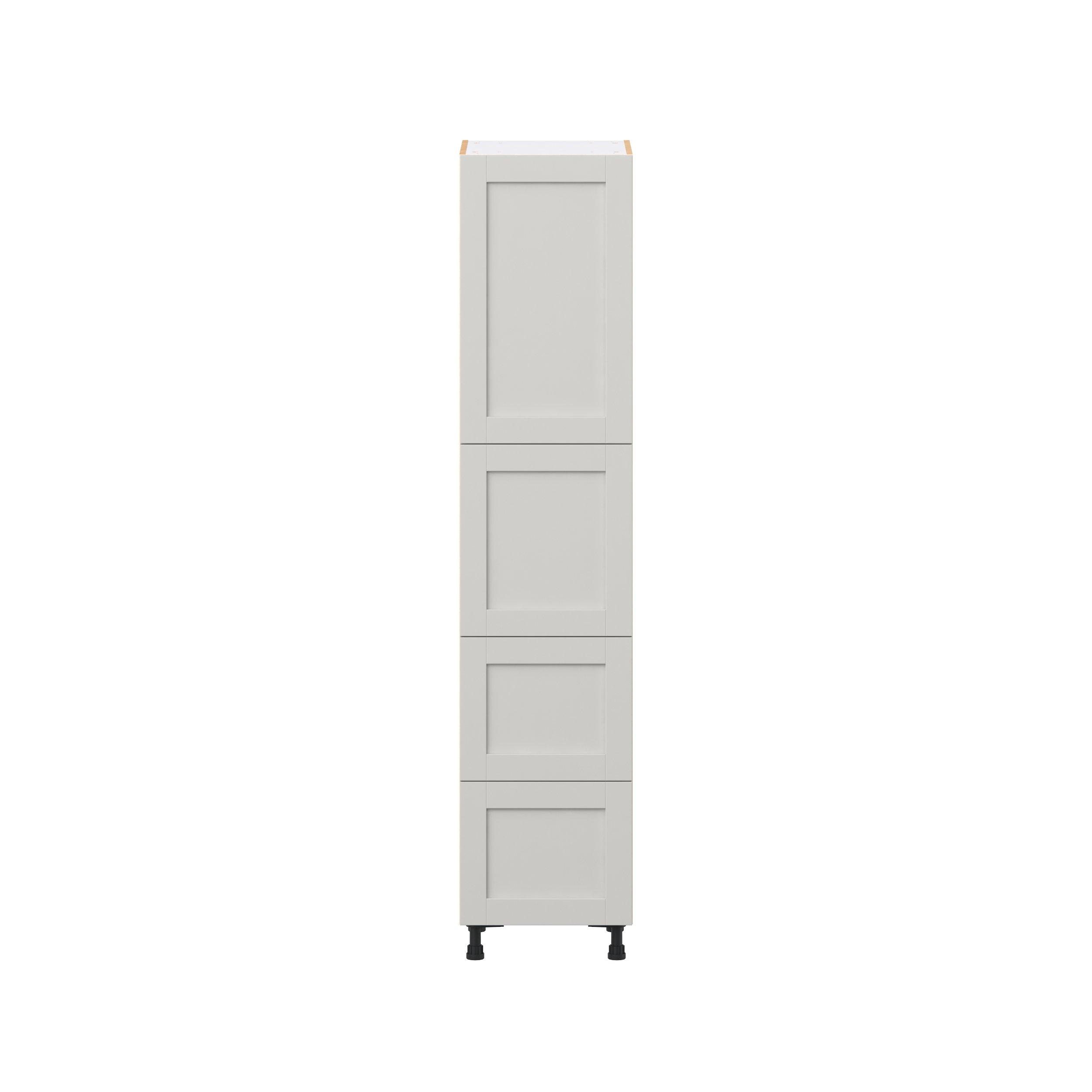 Summerhill 18 in. Light Gray Door and Drawer Pantry Cabinet with Inner Pull-Out