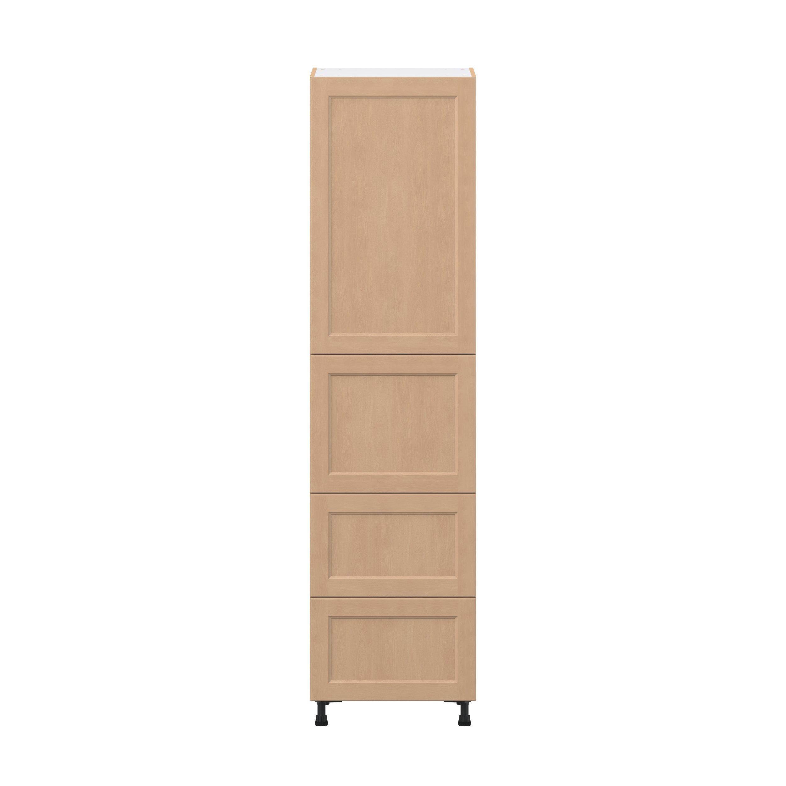 Sugarhill 24 in. Stained Sugar Cookie Door and Drawer Pantry Cabinet with Inner Pull-Out
