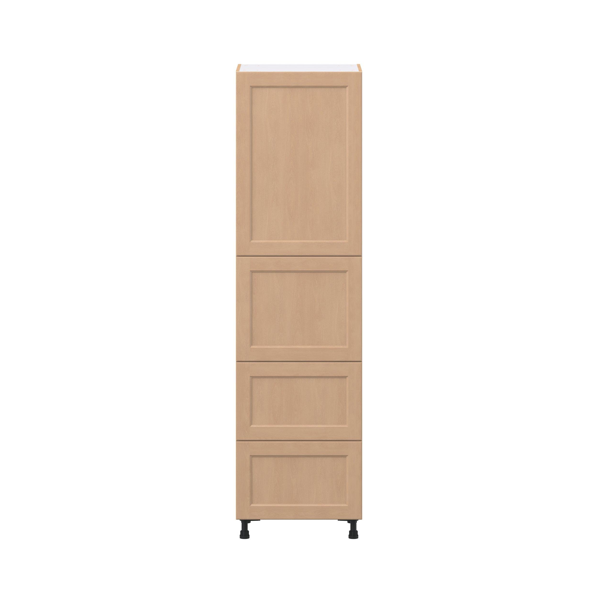 Sugarhill 24 in. Stained Sugar Cookie Door and Drawer Pantry Cabinet with Inner Pull-Out