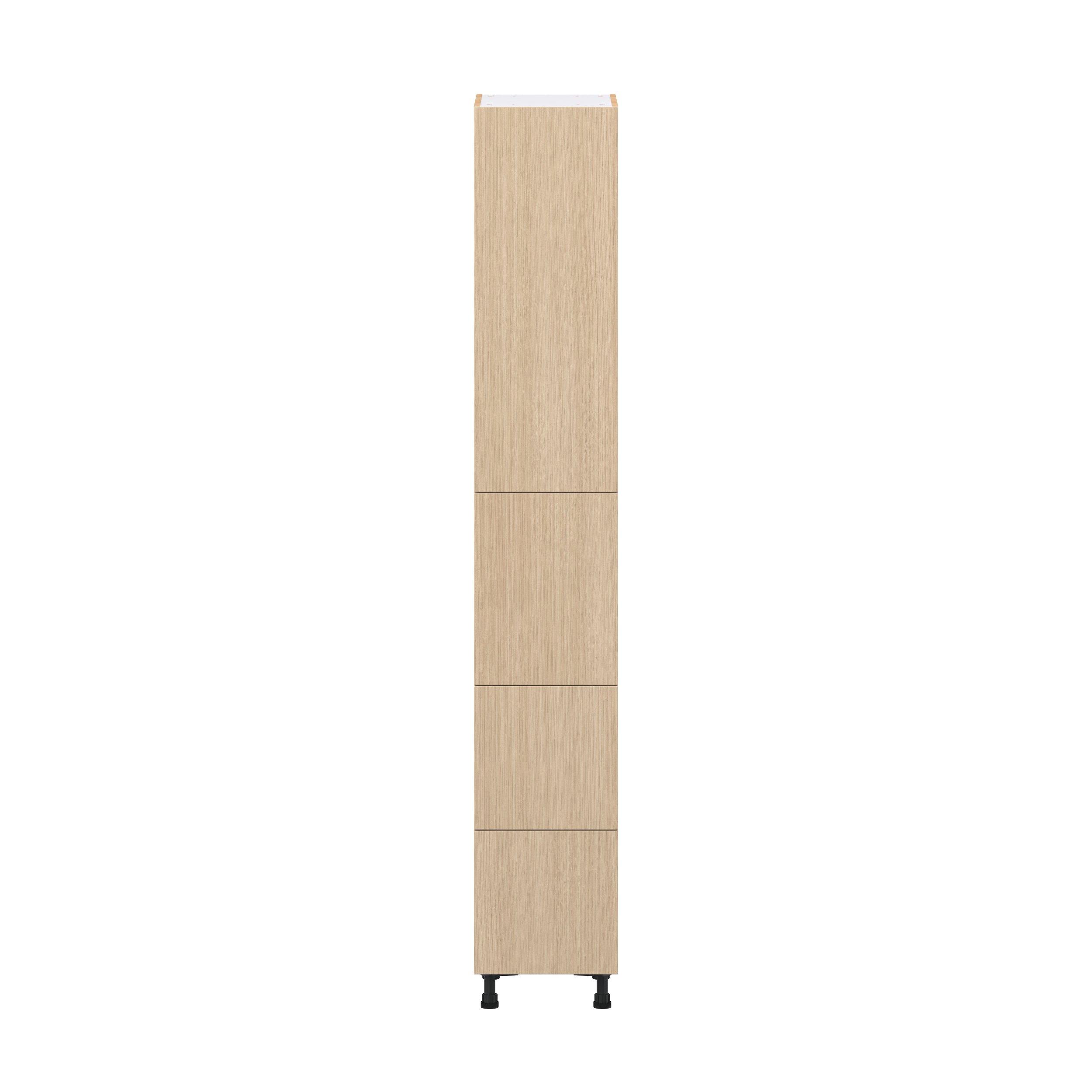 Glenwood 15 in. Mojavi Oak Door and Drawer Pantry Cabinet with Inner Pull-Out