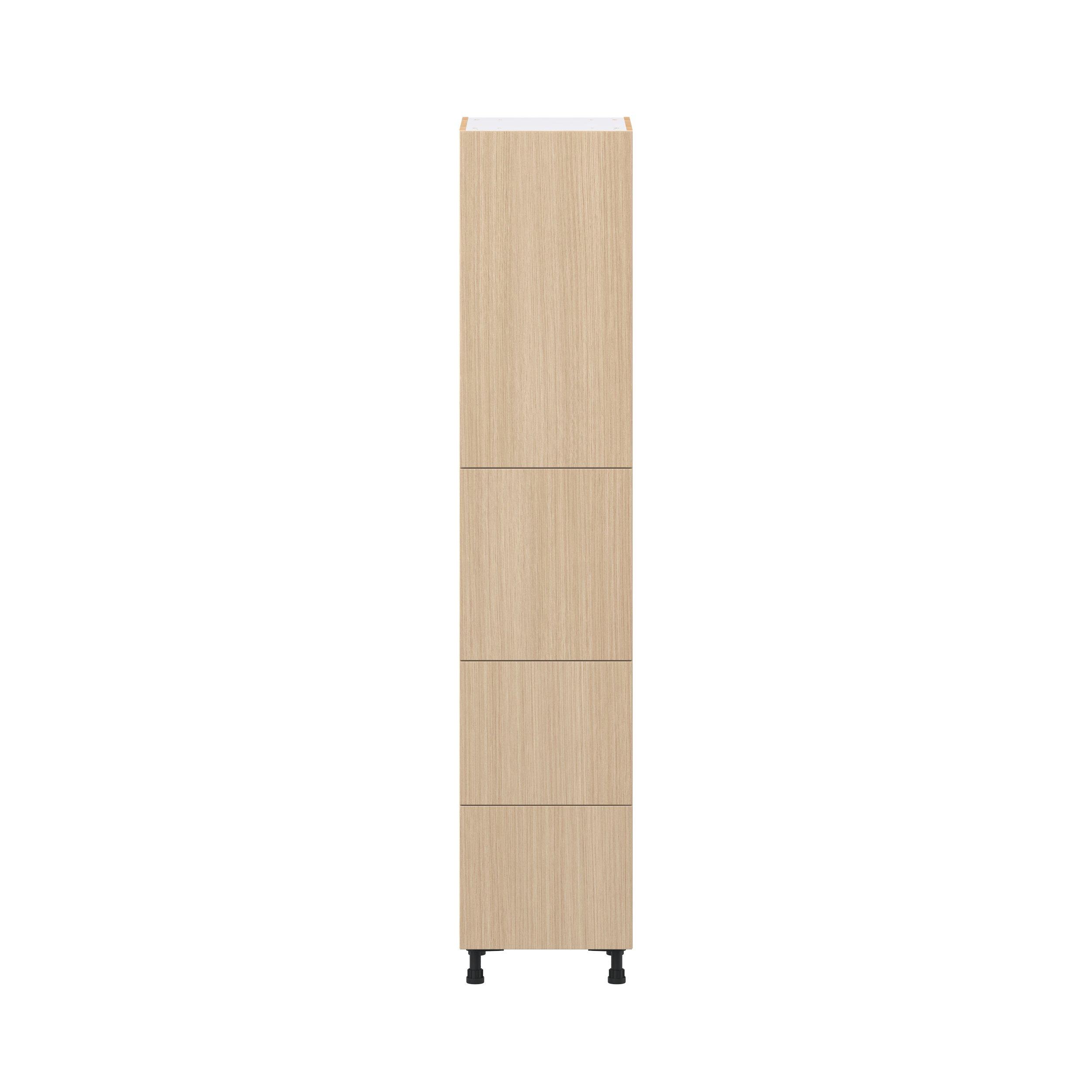 Glenwood 18 in. Mojavi Oak Door and Drawer Pantry Cabinet with Inner Pull-Out