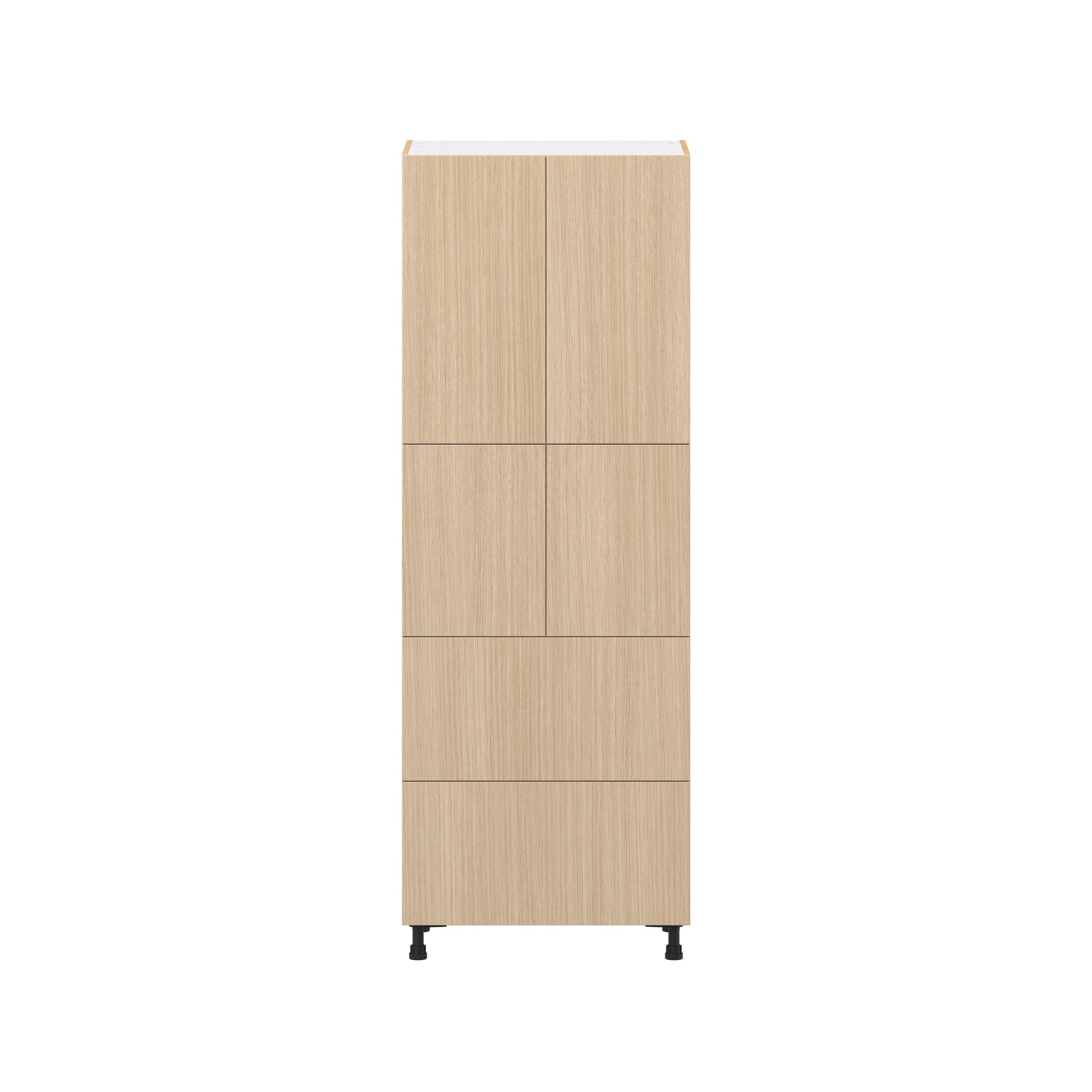 Glenwood 30 in. Mojavi Oak Door and Drawer Pantry Cabinet with Inner Pull-Out