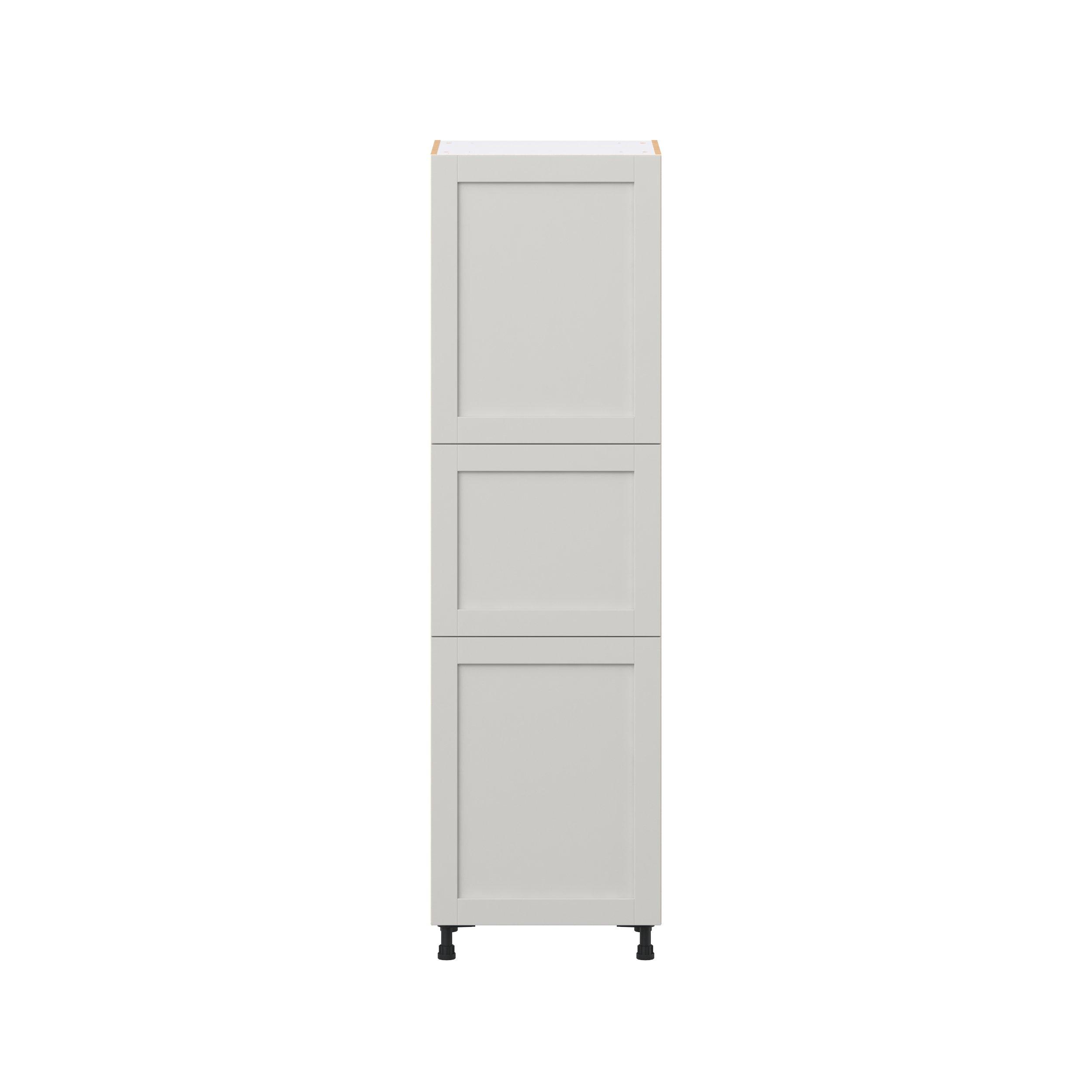 Summerhill 24 in. Light Gray Pantry Cabinet with Inner Pull-Out Drawer