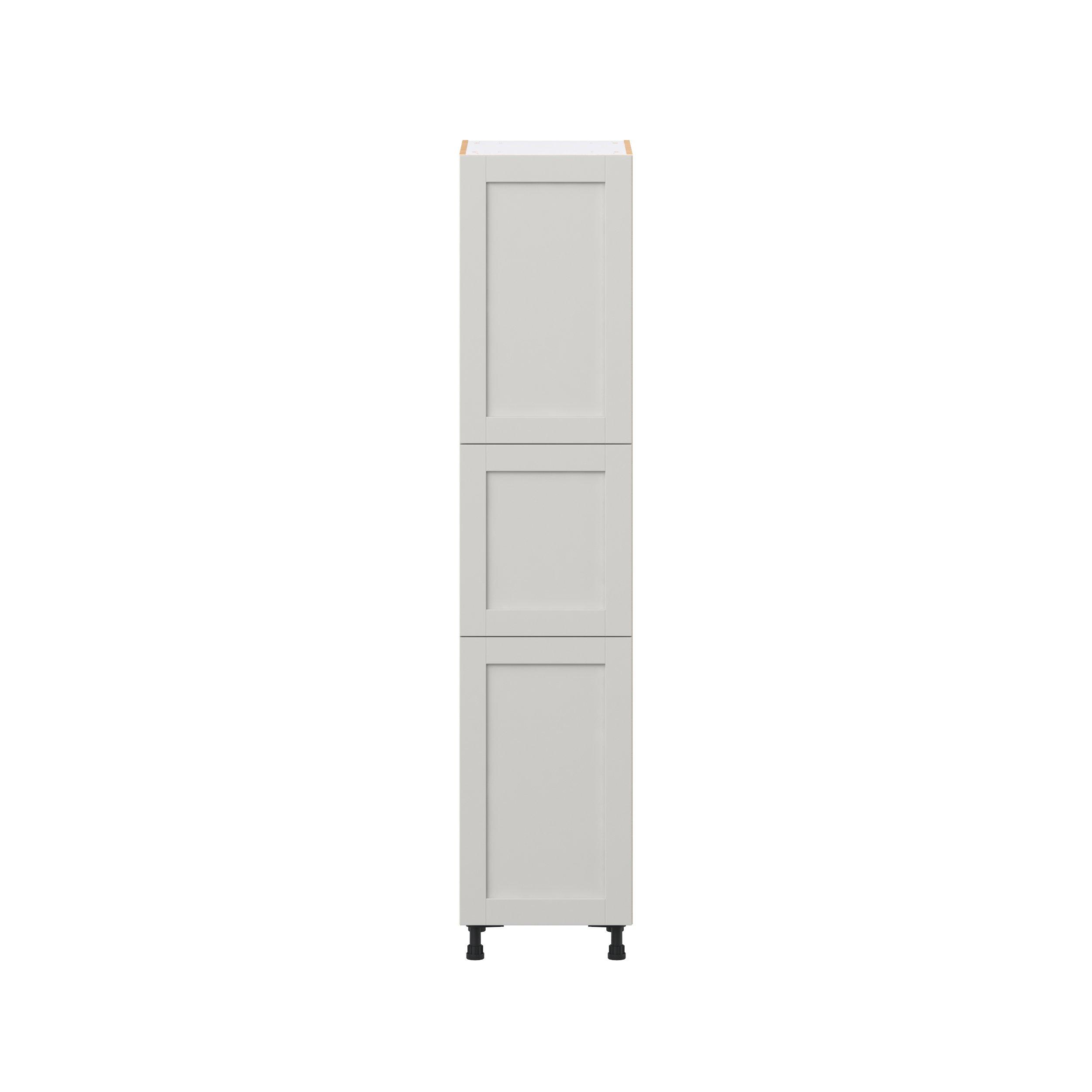 Summerhill 18 in. Light Gray Pantry Cabinet with Inner Pull-Out Drawer