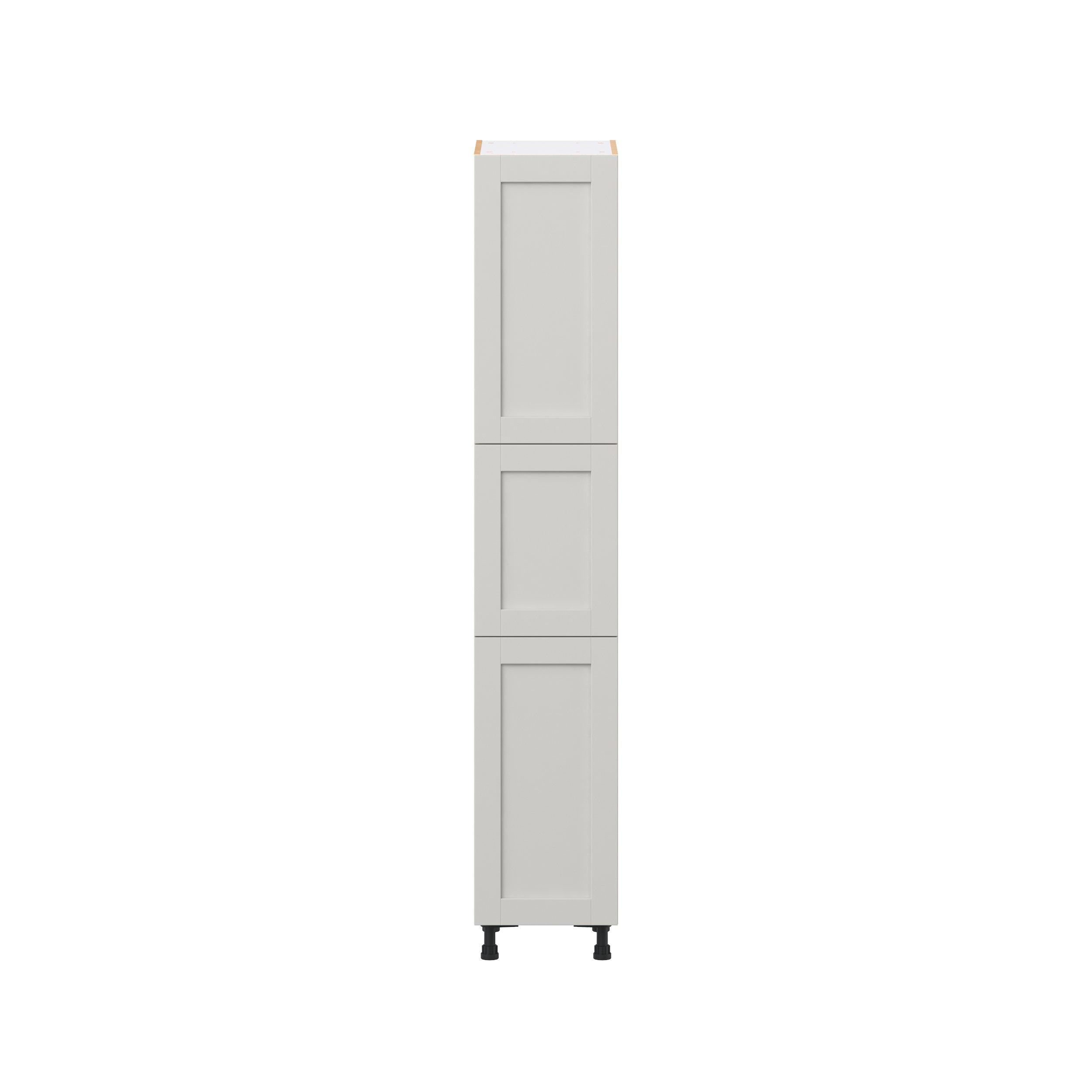 Summerhill 15 in. Light Gray Pantry Cabinet with Inner Pull-Out Drawer