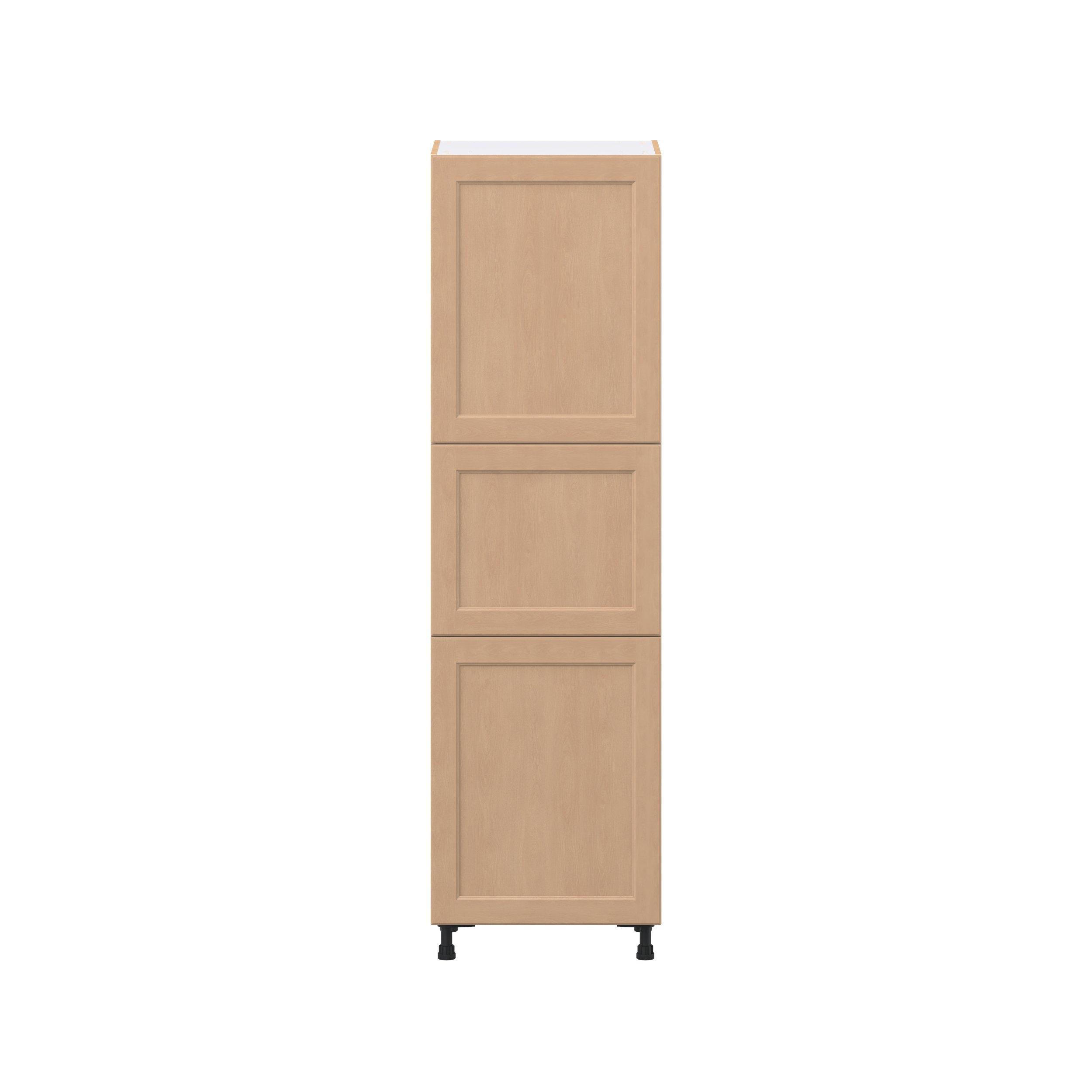 Sugarhill 24 in. Stained Sugar Cookie Pantry Cabinet with Inner Pull-Out Drawer