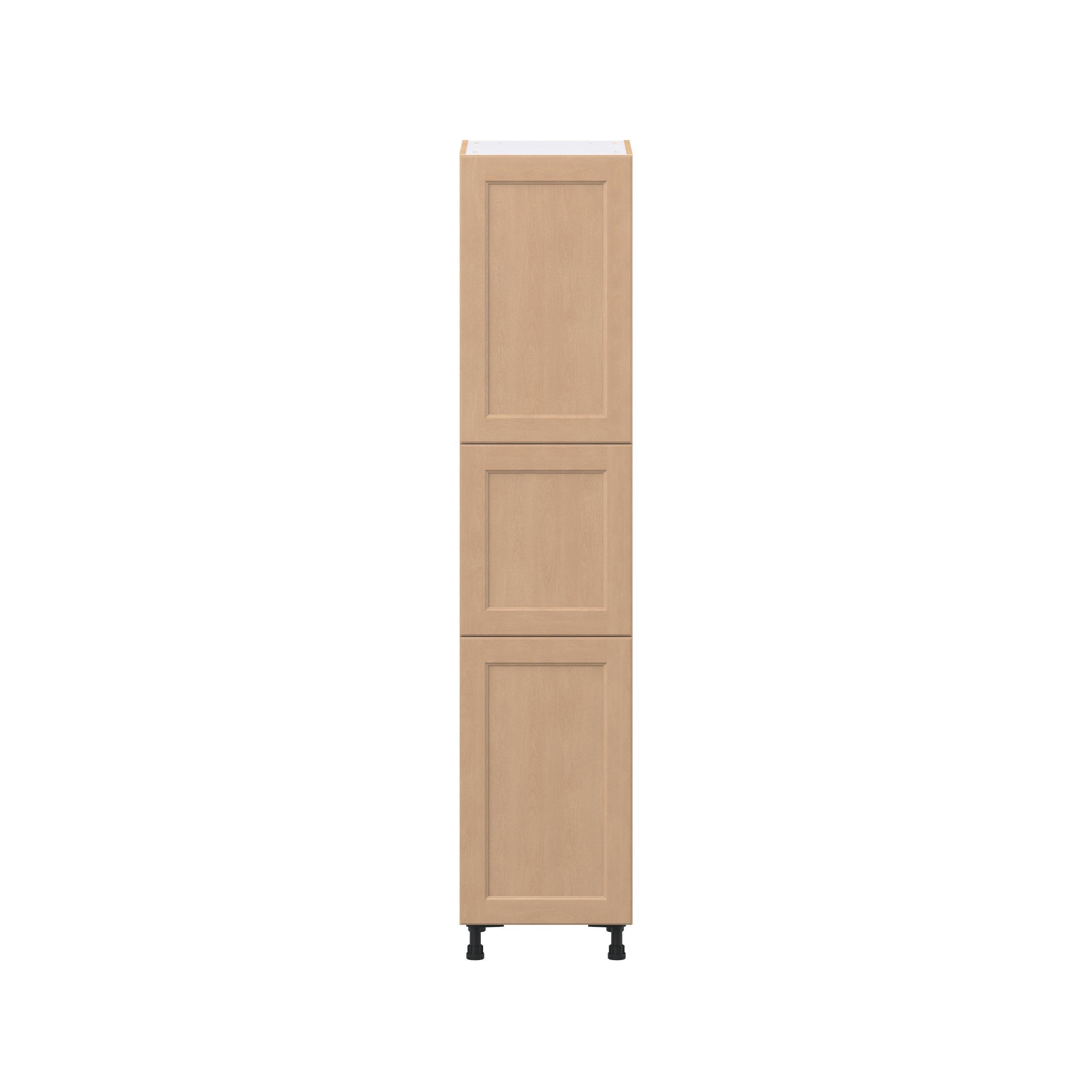 Sugarhill 18 in. Stained Sugar Cookie Pantry Cabinet with Inner Pull-Out Drawer