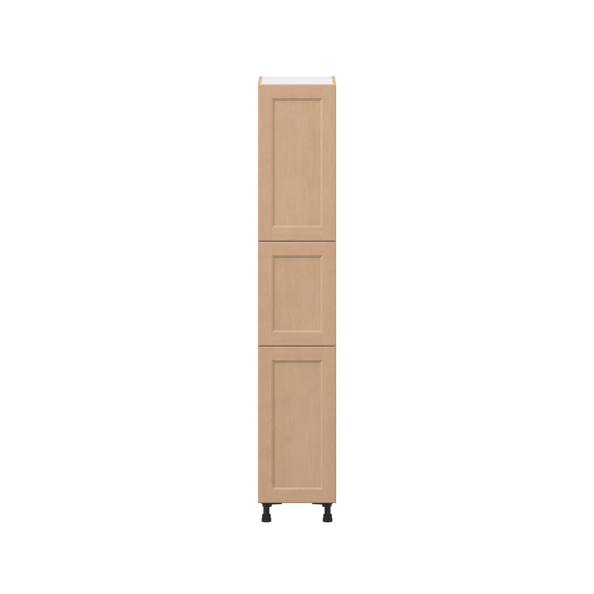 Sugarhill 15 in. Stained Sugar Cookie Pantry Cabinet with Inner Pull-Out Drawer