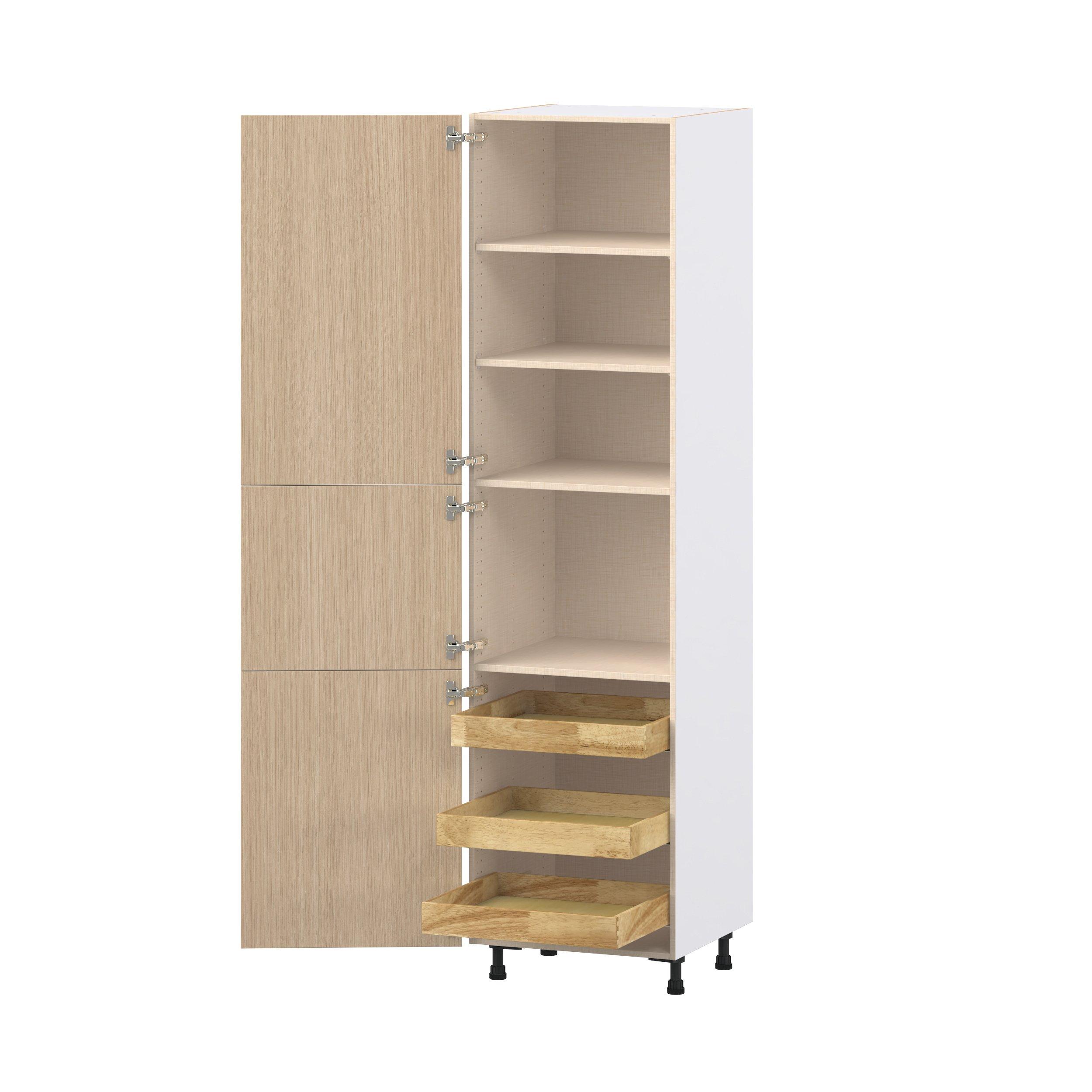 Glenwood 24 in. Mojavi Oak Pantry Cabinet with Inner Pull-Out Drawer