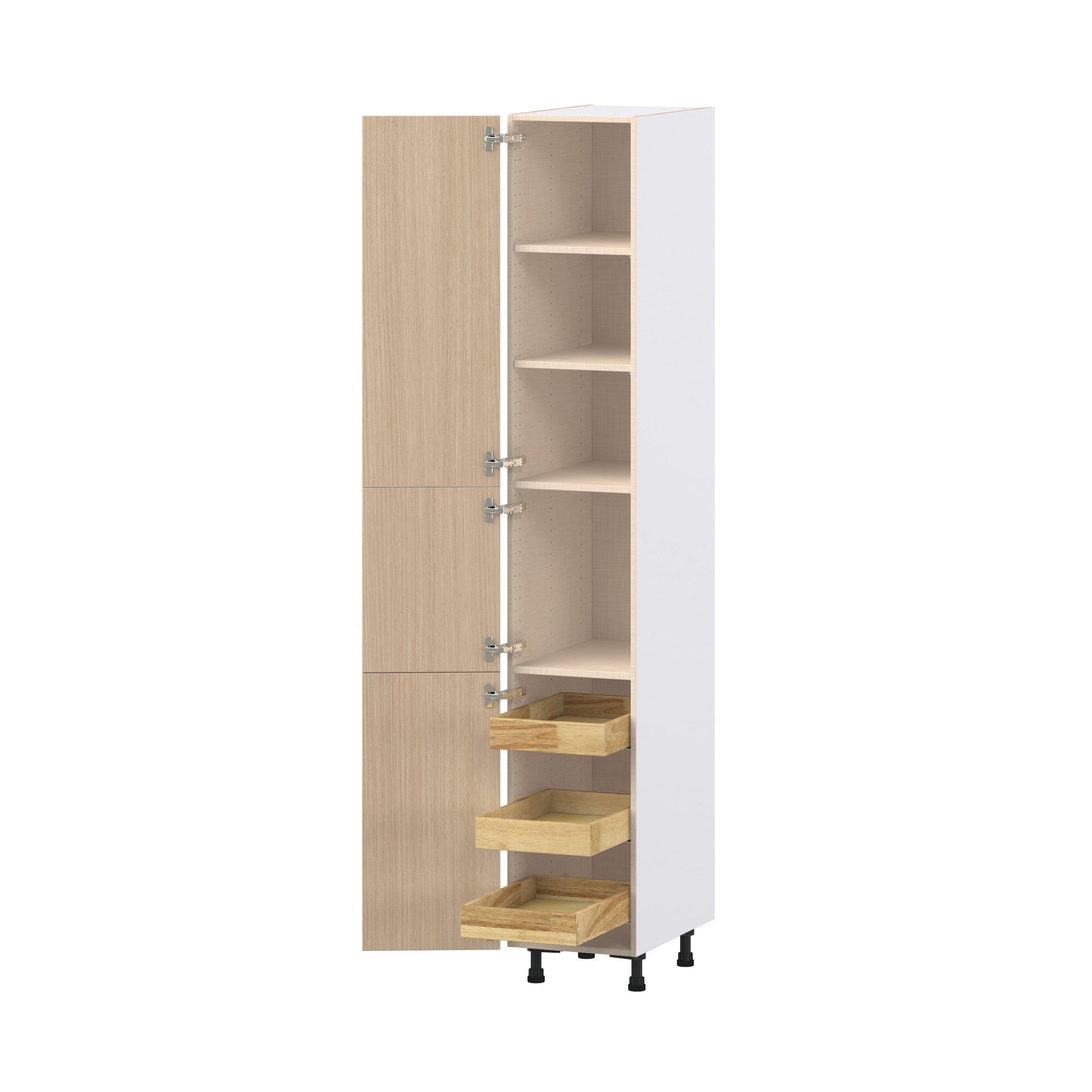 Glenwood 15 in. Mojavi Oak Pantry Cabinet with Inner Pull-Out Drawer