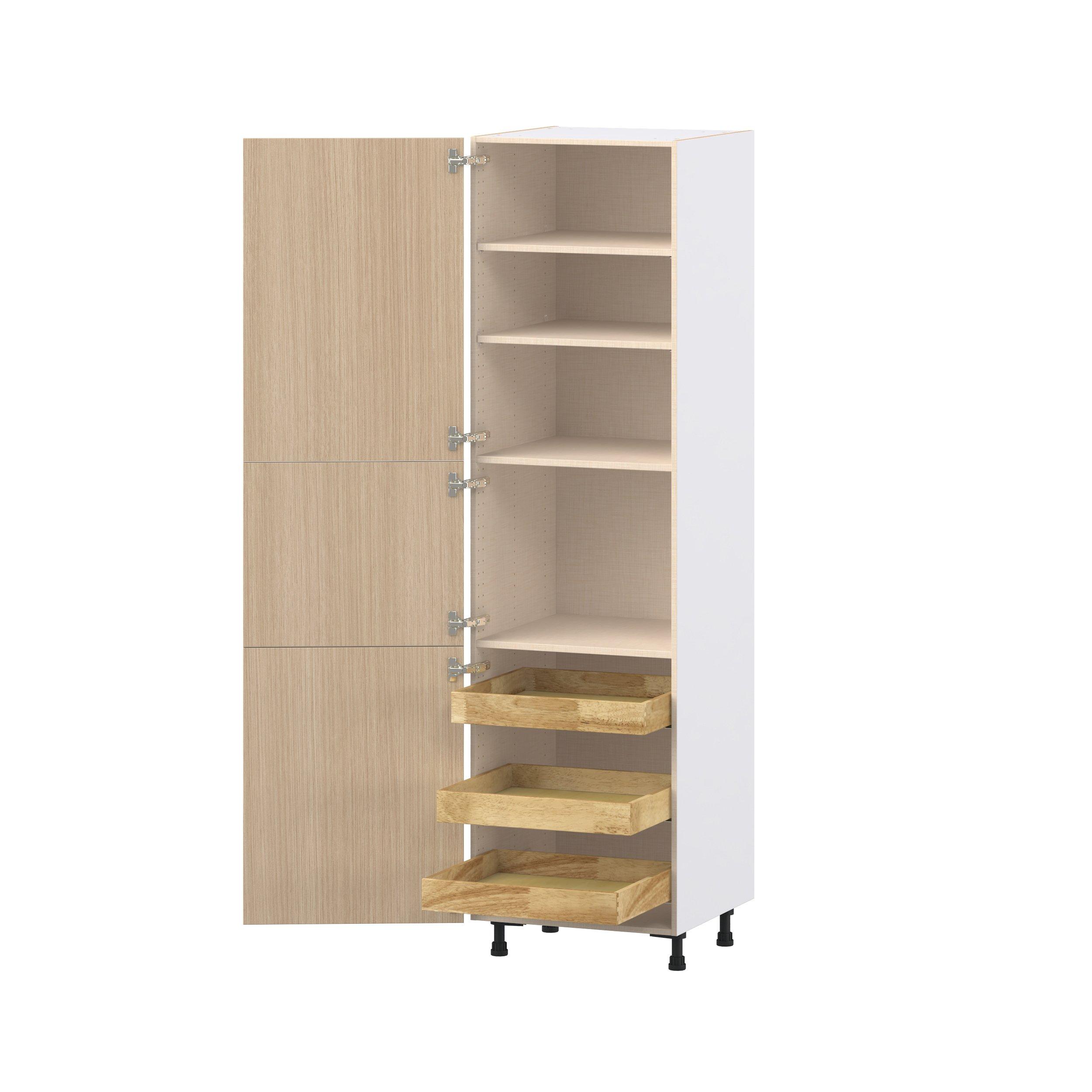 Glenwood 24 in. Mojavi Oak Pantry Cabinet with Inner Pull-Out Drawer