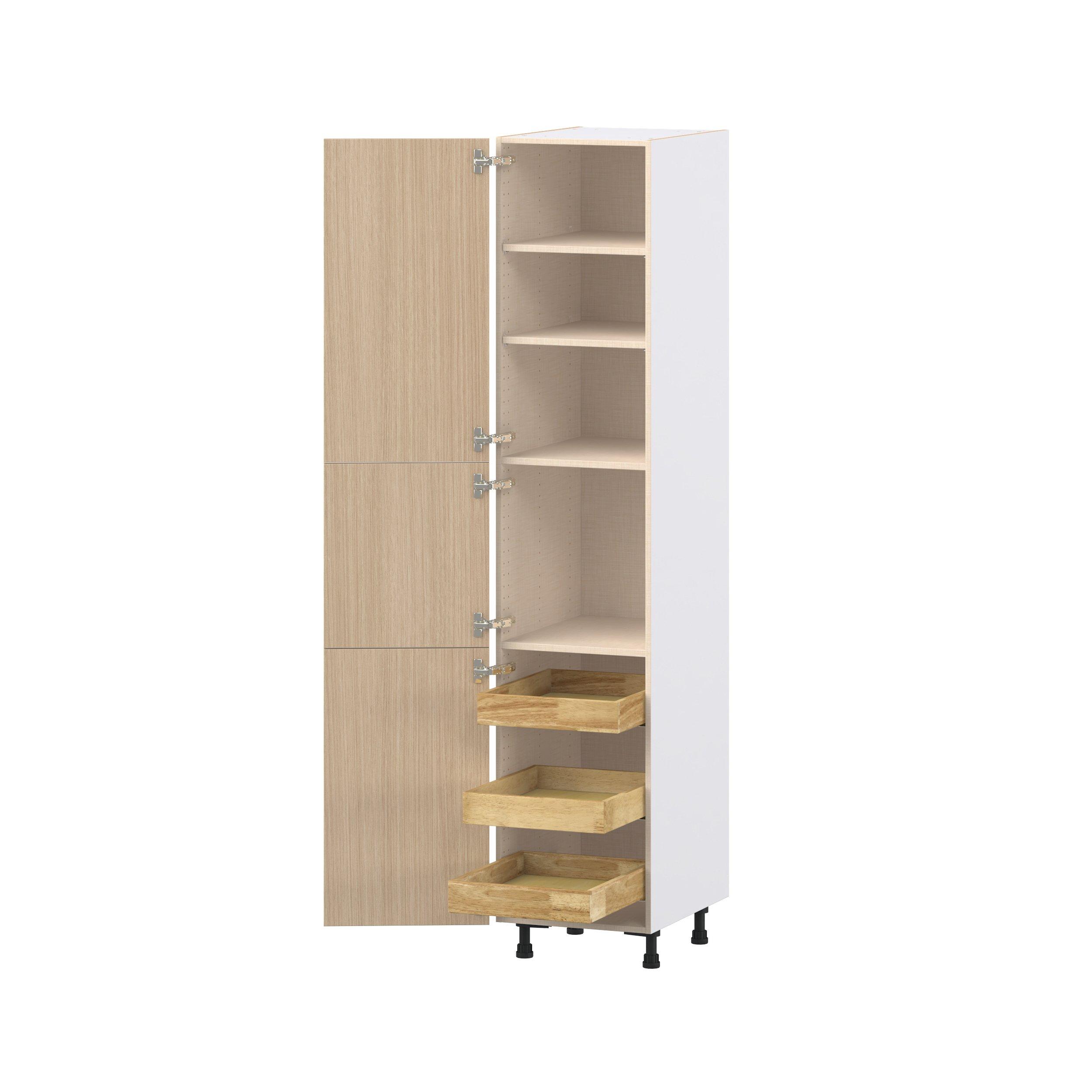 Glenwood 18 in. Mojavi Oak Pantry Cabinet with Inner Pull-Out Drawer