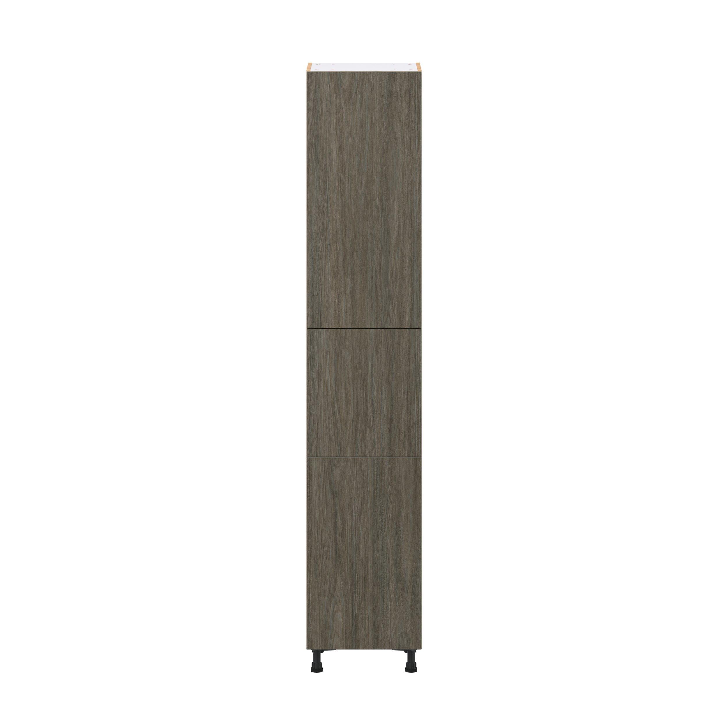 Glenwood 18 in. Burnt Walnut Pantry Cabinet with Inner Pull-Out Drawer