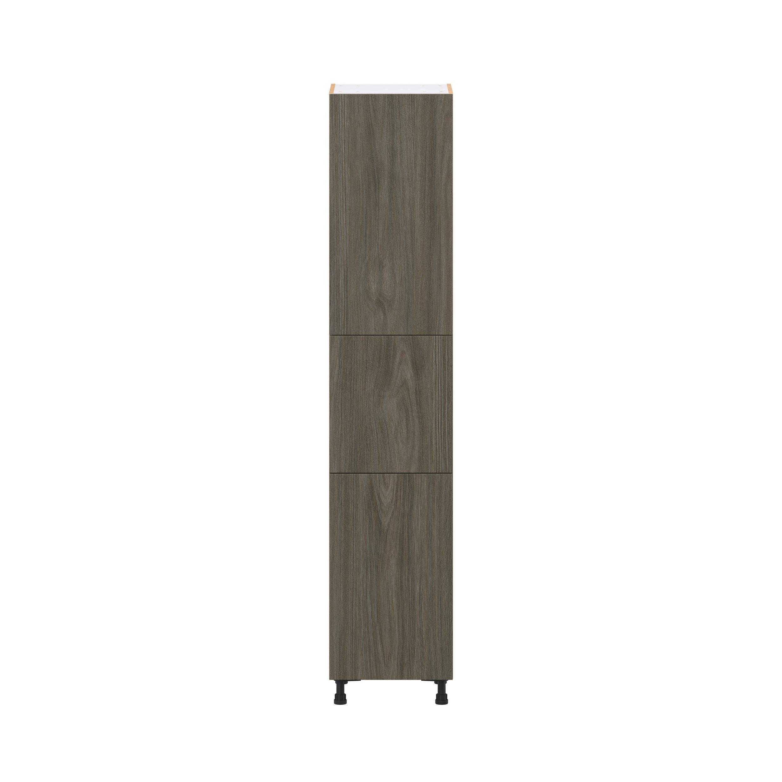 Glenwood 18 in. Burnt Walnut Pantry Cabinet with Inner Pull-Out Drawer