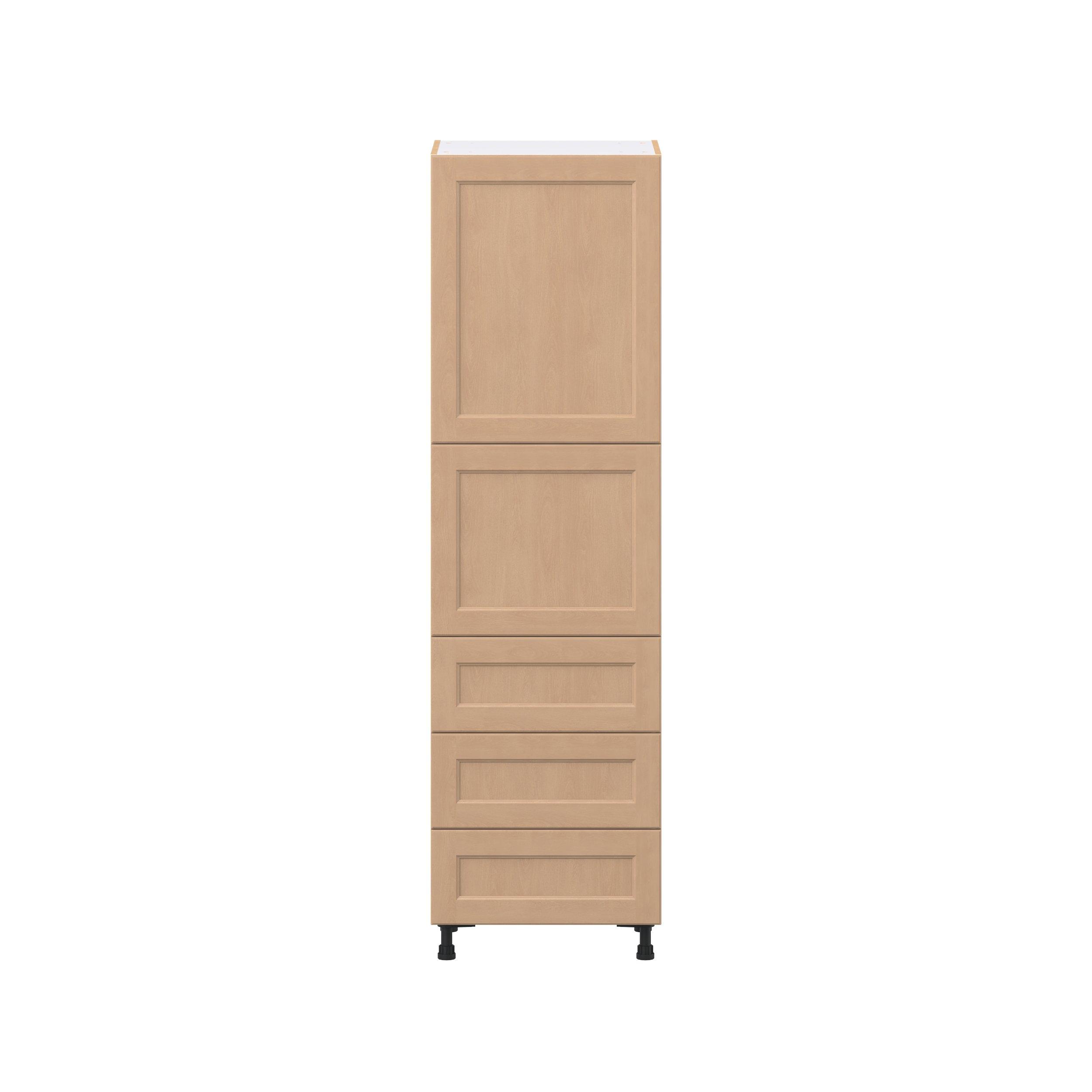 Sugarhill 24 in. Stained Sugar Cookie Door and Drawer Pantry Cabinet with Inner Pull-Out