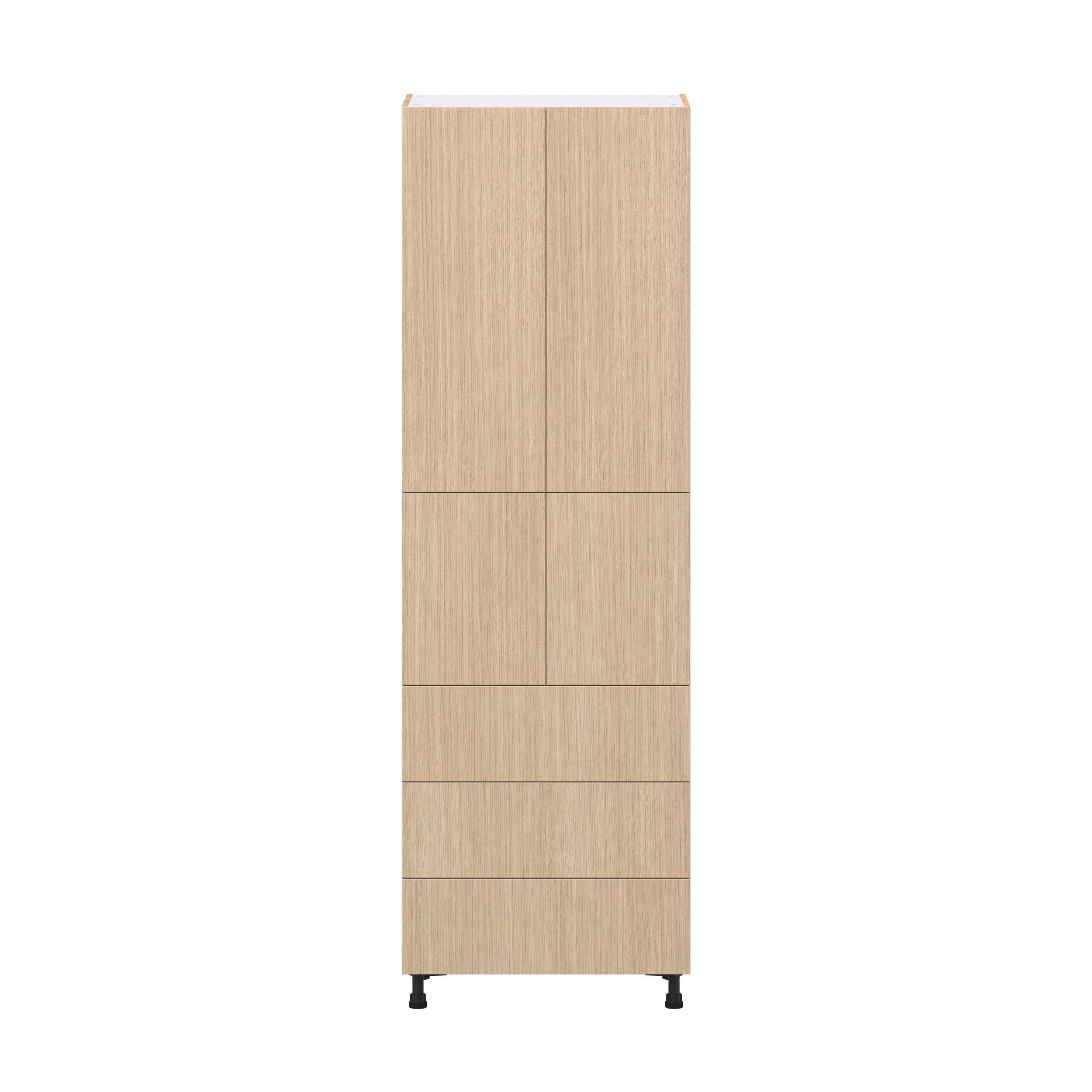 Glenwood 30 in. Mojavi Oak Door and Drawer Pantry Cabinet with Inner Pull-Out