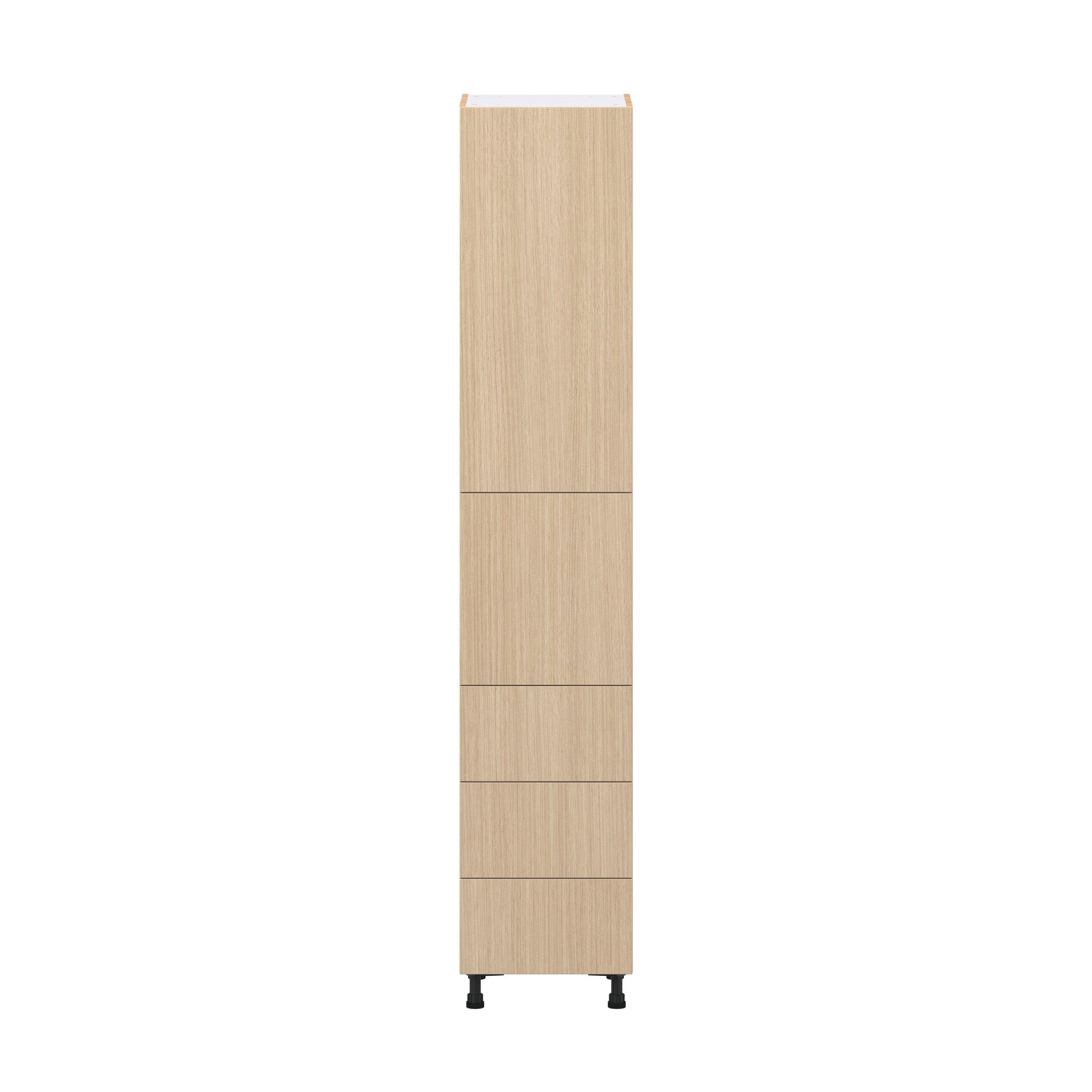 Glenwood 18 in. Mojavi Oak Door and Drawer Pantry Cabinet with Inner Pull-Out