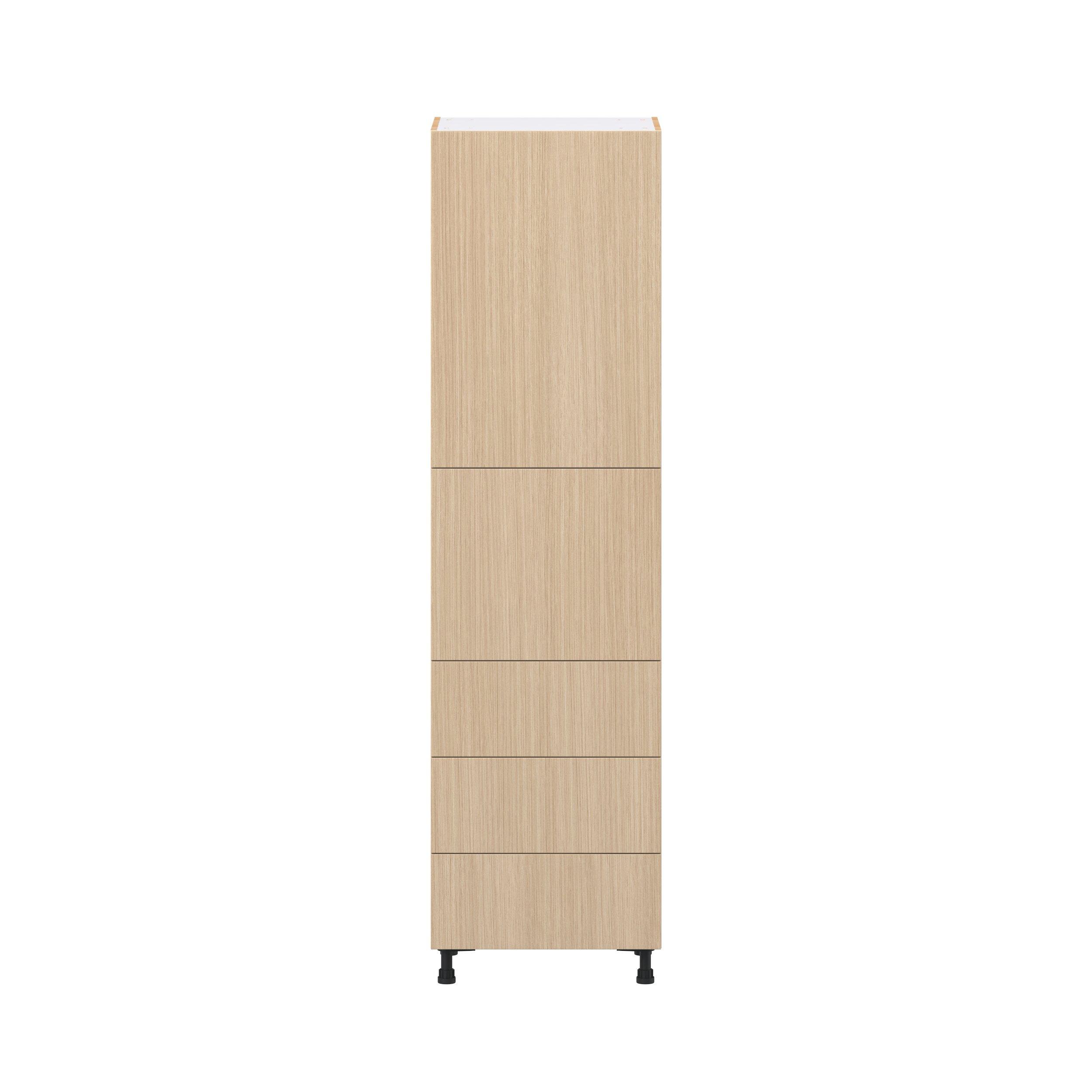 Glenwood 24 in. Mojavi Oak Door and Drawer Pantry Cabinet with Inner Pull-Out