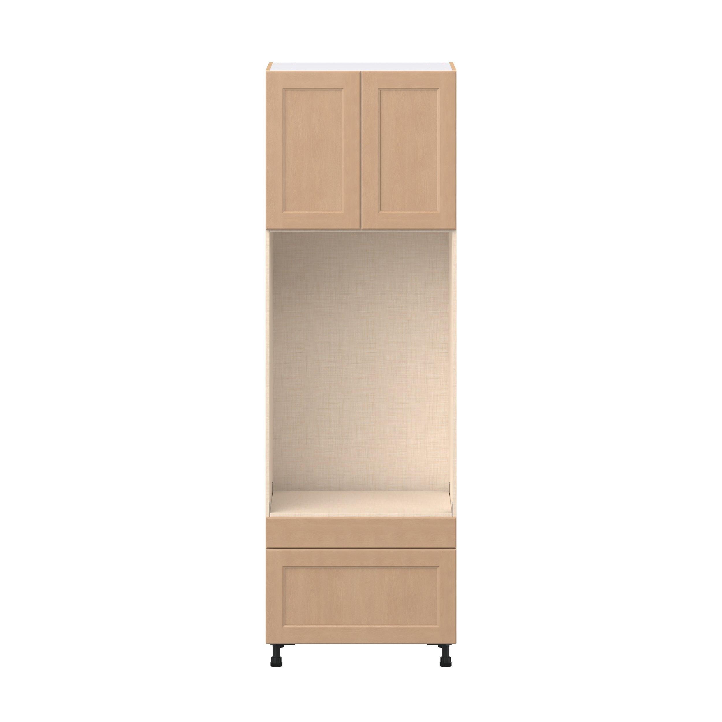 Sugarhill 30 in. Stained Sugar Cookie Door and Drawer Microwave/Oven Pantry Cabinet