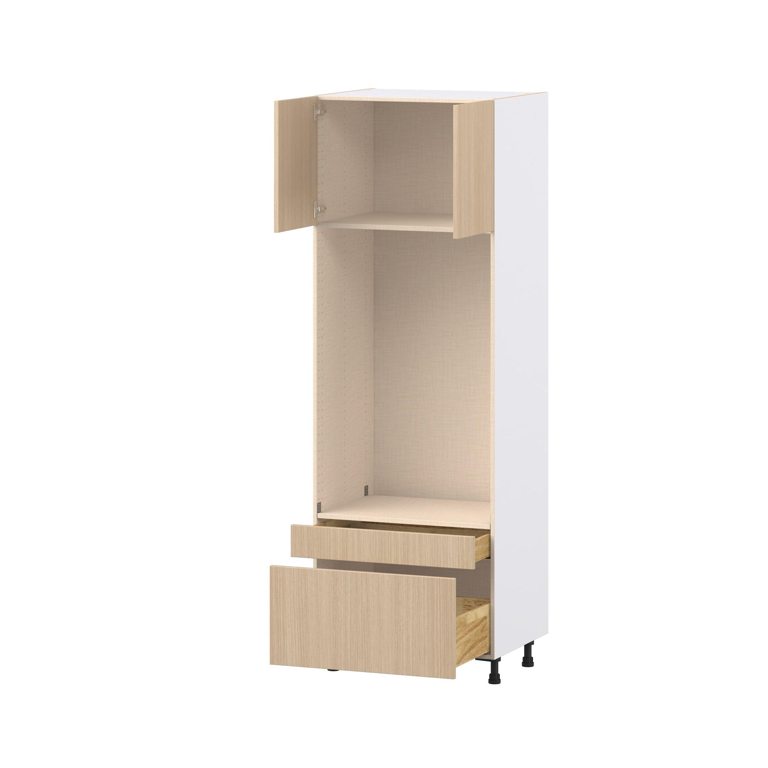 Glenwood 30 in. Mojavi Oak Door and Drawer Microwave/Oven Pantry Cabinet