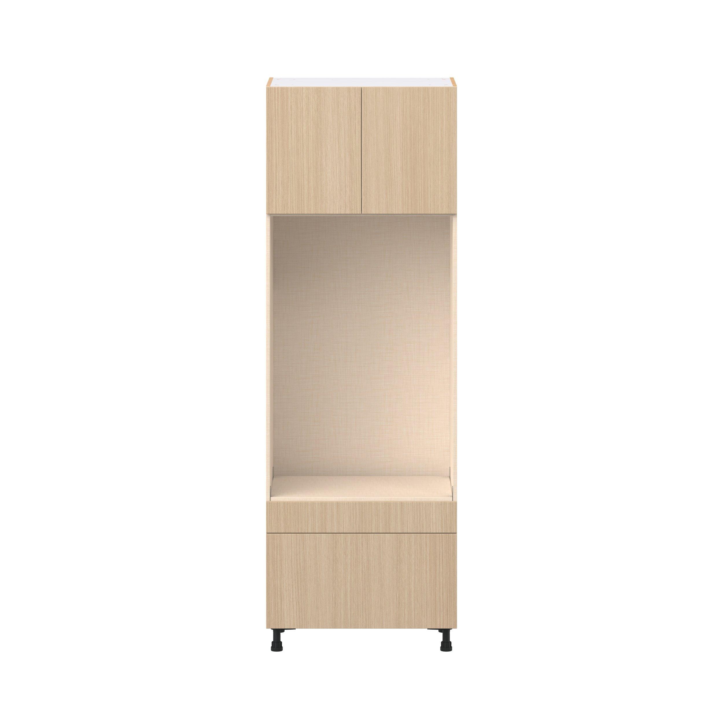 Glenwood 30 in. Mojavi Oak Door and Drawer Microwave/Oven Pantry Cabinet