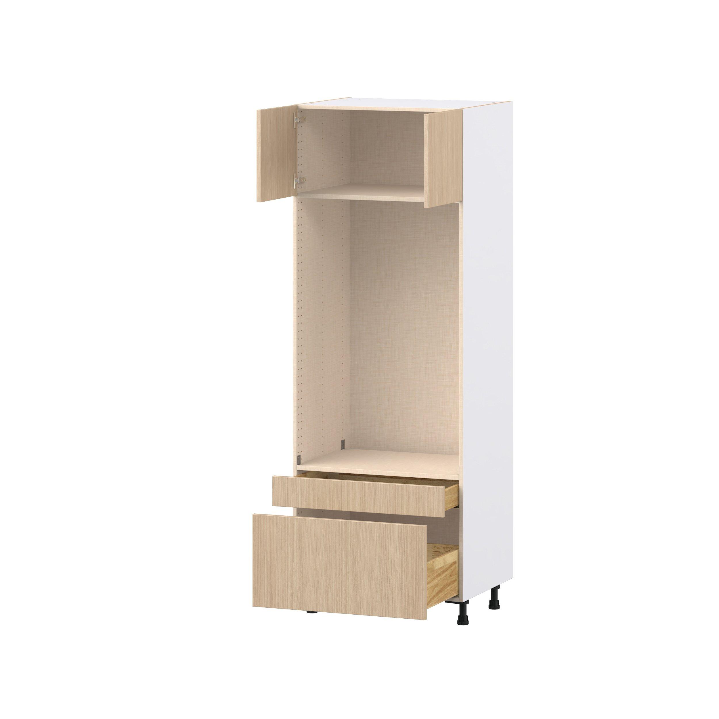 Glenwood 30 in. Mojavi Oak Door and Drawer Microwave/Oven Pantry Cabinet