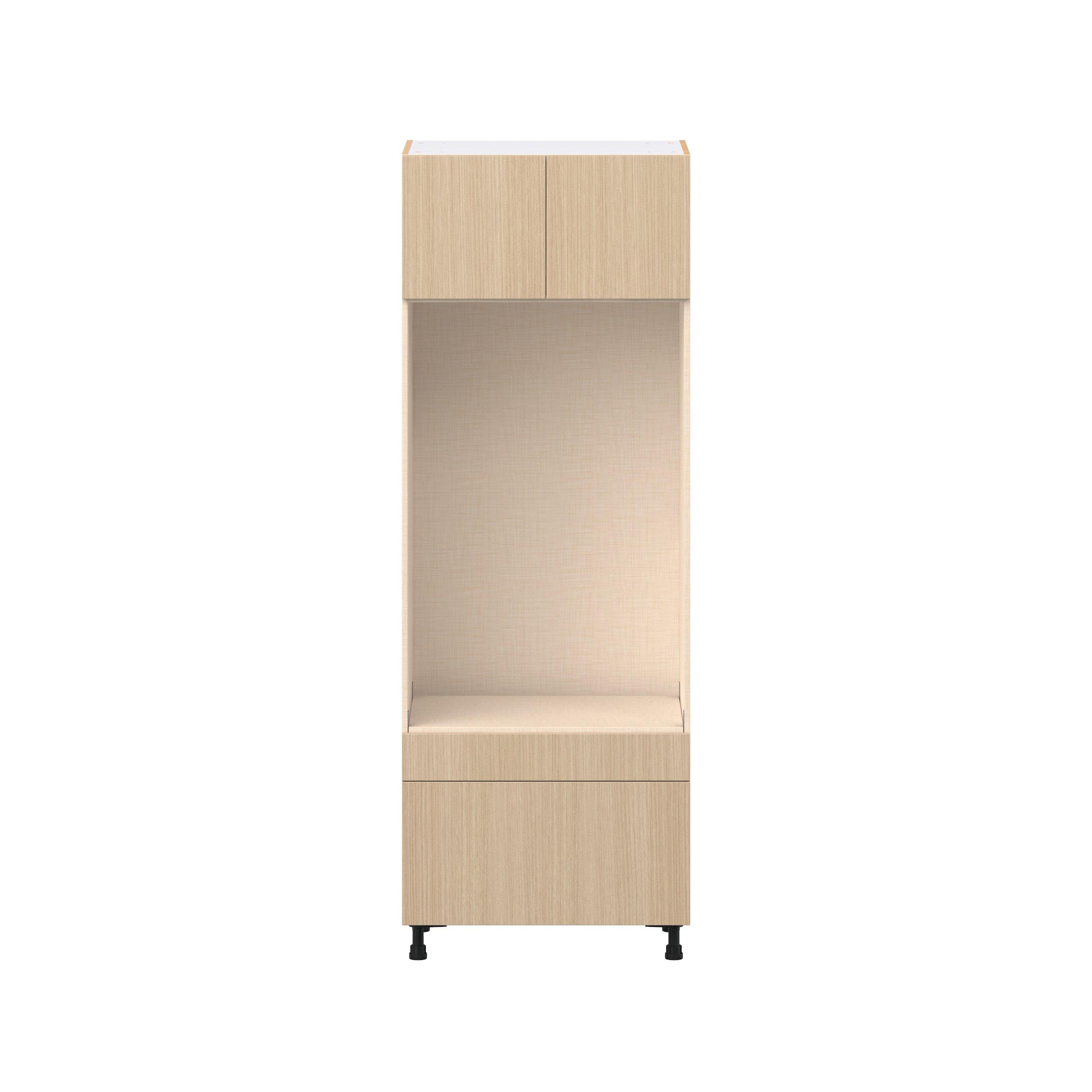Glenwood 30 in. Mojavi Oak Door and Drawer Microwave/Oven Pantry Cabinet