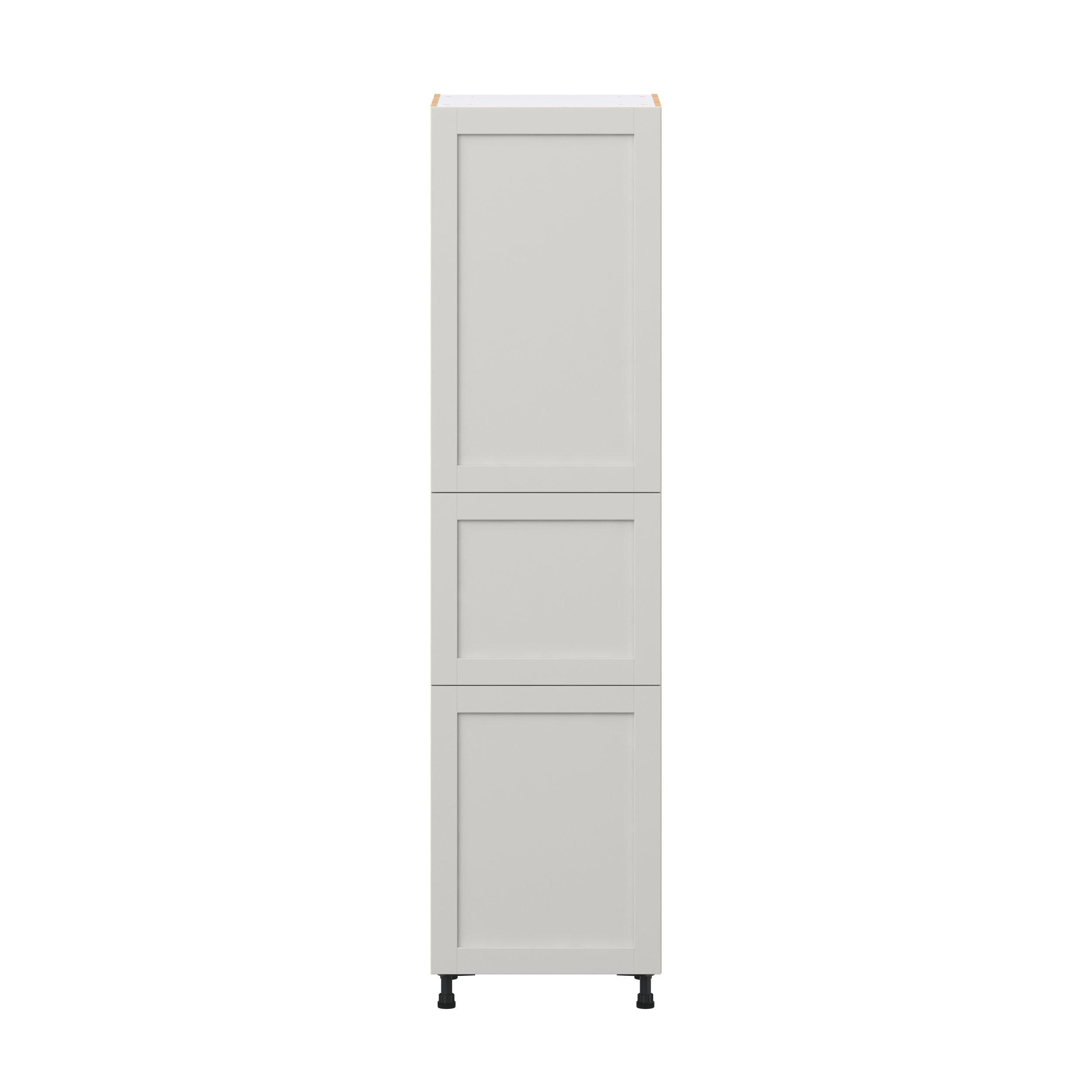 Summerhill 24 in. Light Gray Pantry Cabinet with Inner Pull-Out Drawer