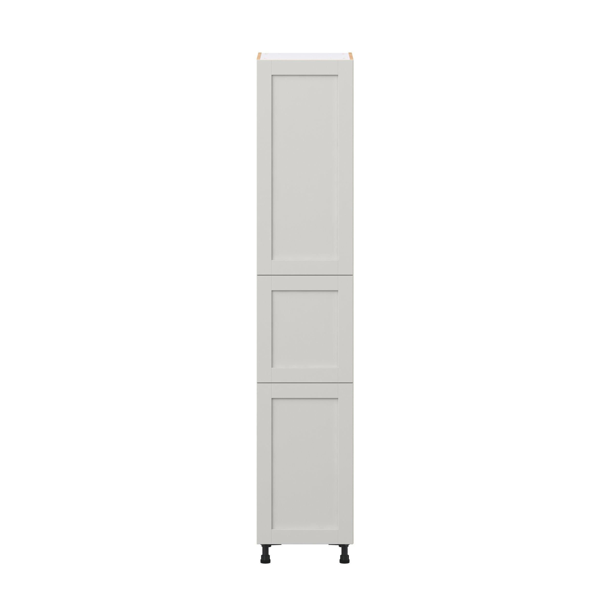 Summerhill 18 in. Light Gray Pantry Cabinet with Inner Pull-Out Drawer