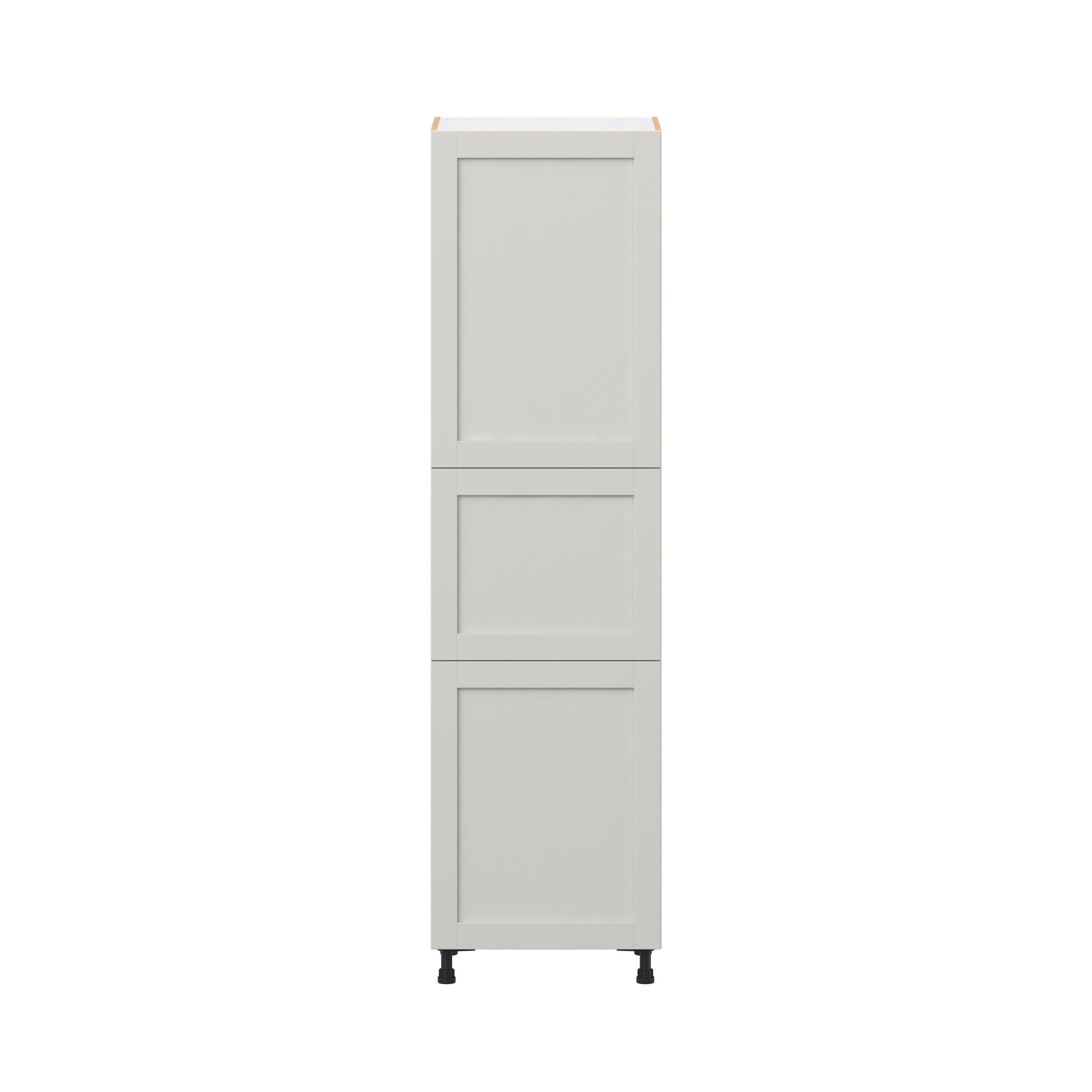 Summerhill 24 in. Light Gray Pantry Cabinet with Inner Pull-Out Drawer