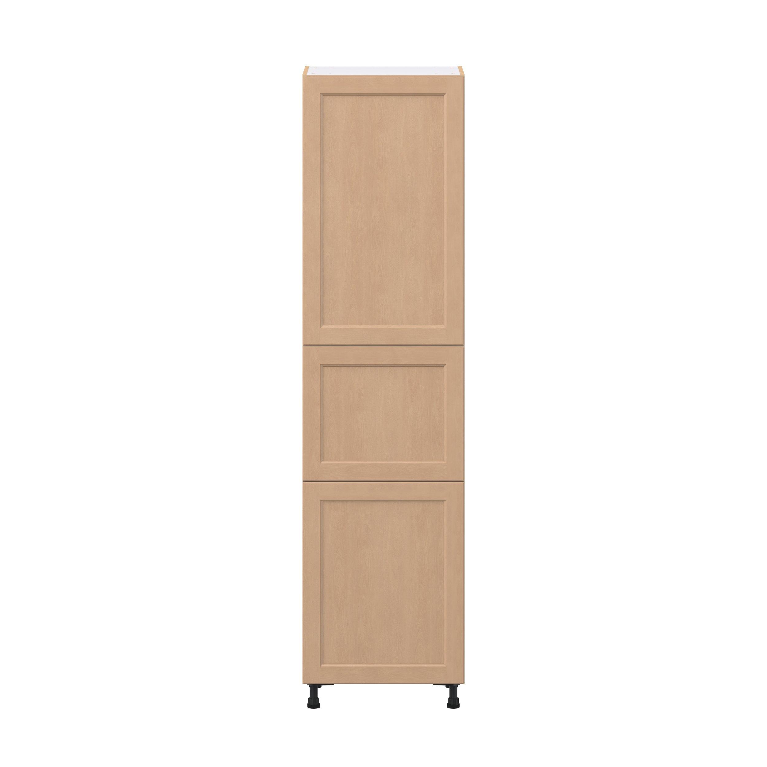 Sugarhill 24 in. Stained Sugar Cookie Pantry Cabinet with Inner Pull-Out Drawer