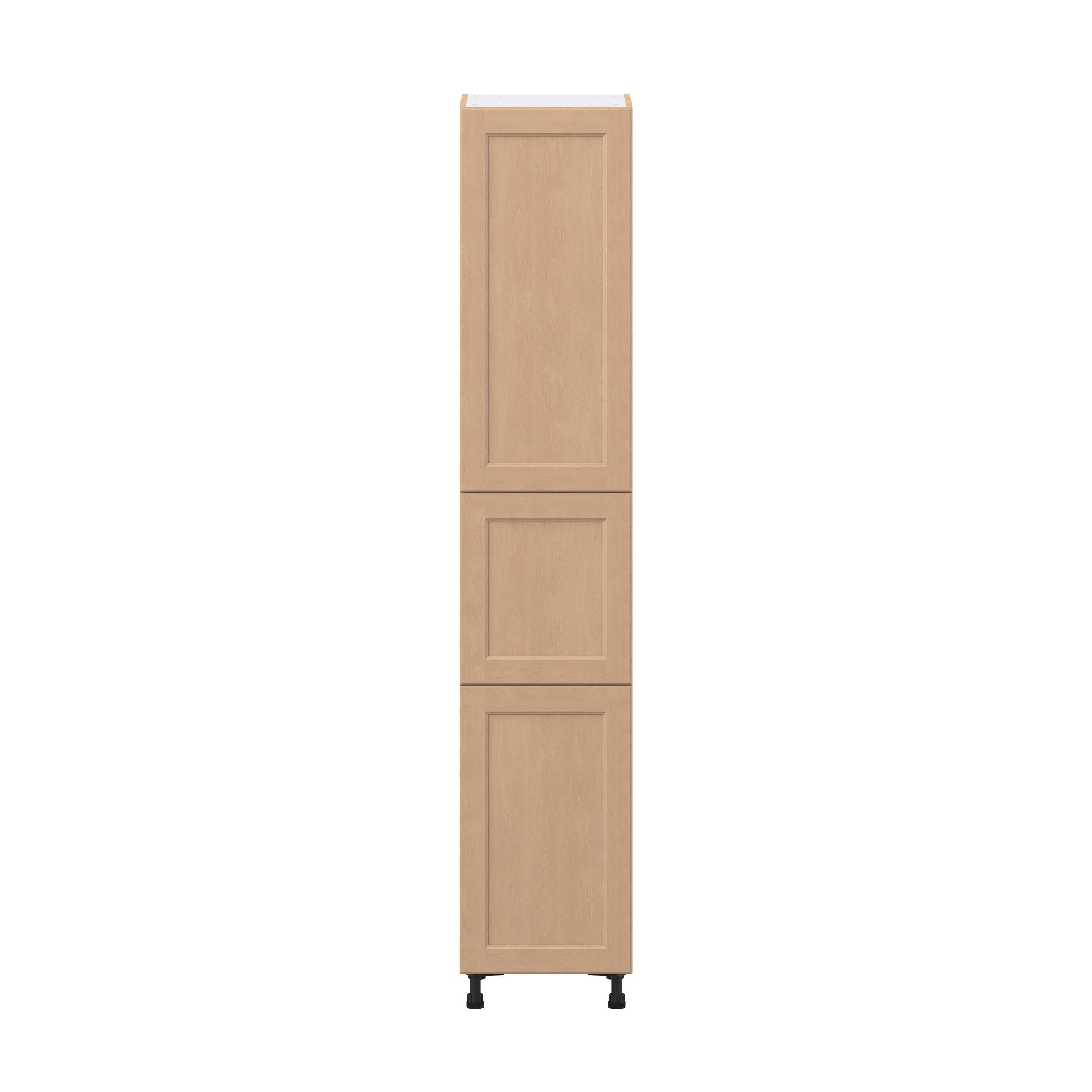 Sugarhill 18 in. Stained Sugar Cookie Pantry Cabinet with Inner Pull-Out Drawer