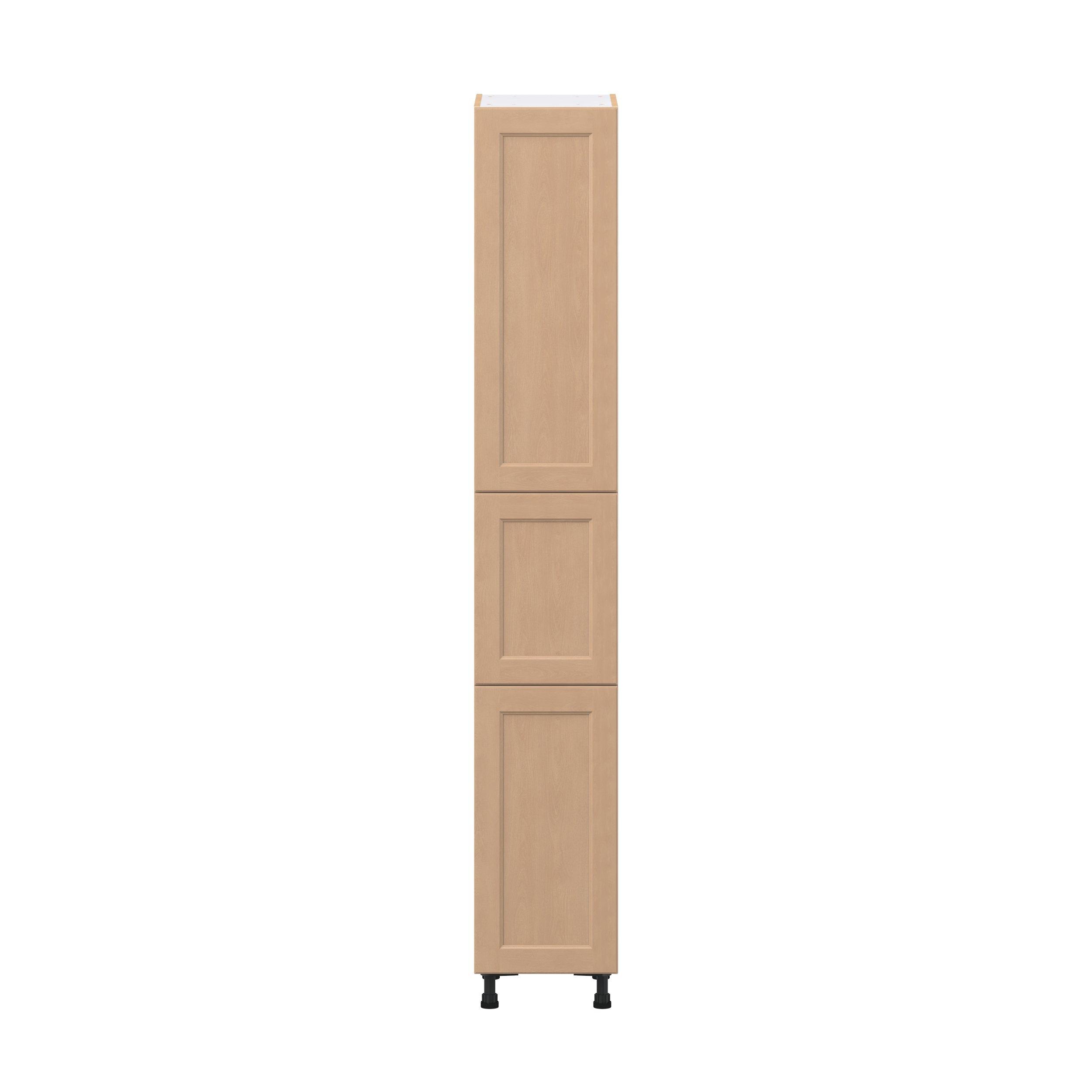 Sugarhill 15 in. Stained Sugar Cookie Pantry Cabinet with Inner Pull-Out Drawer