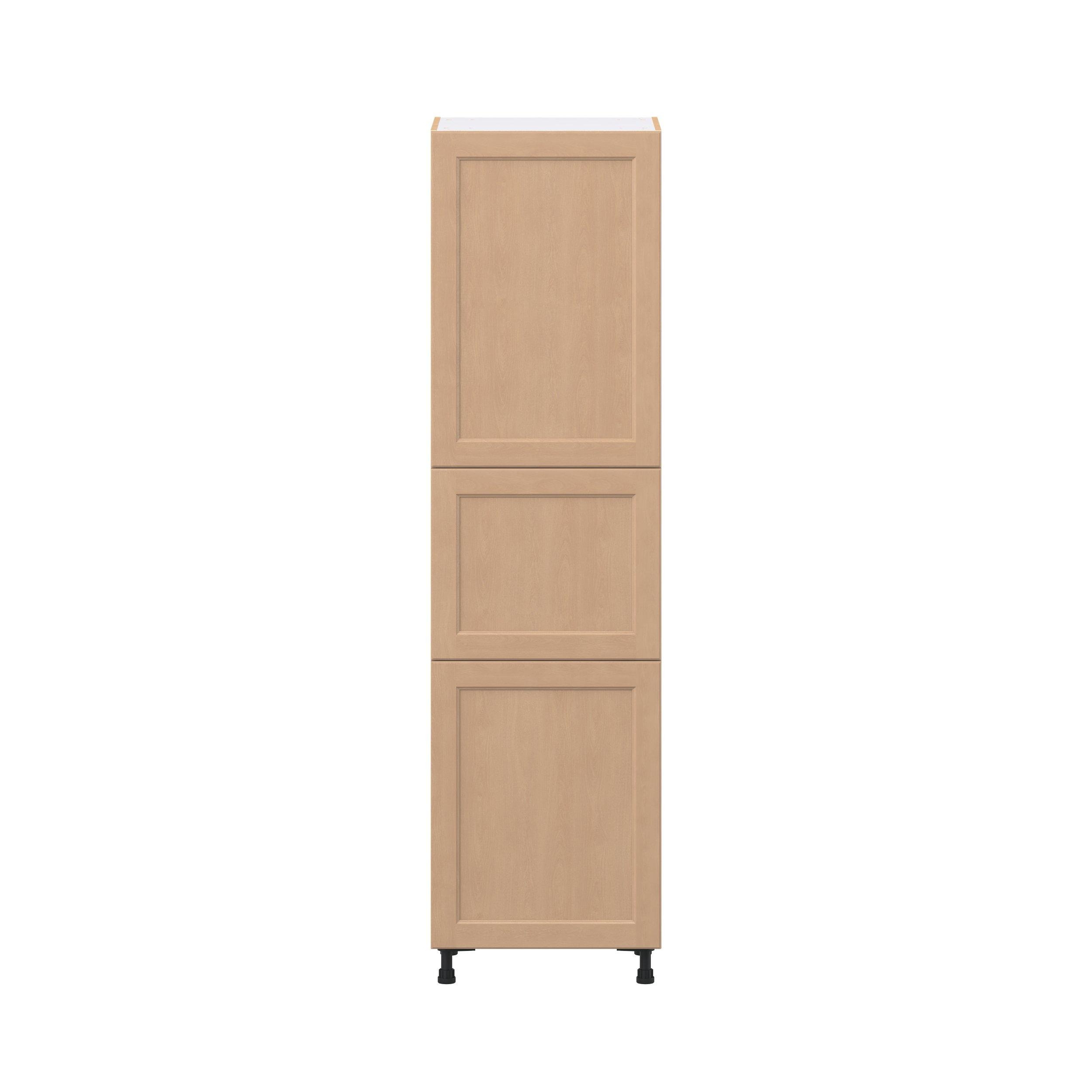 Sugarhill 24 in. Stained Sugar Cookie Pantry Cabinet with Inner Pull-Out Drawer