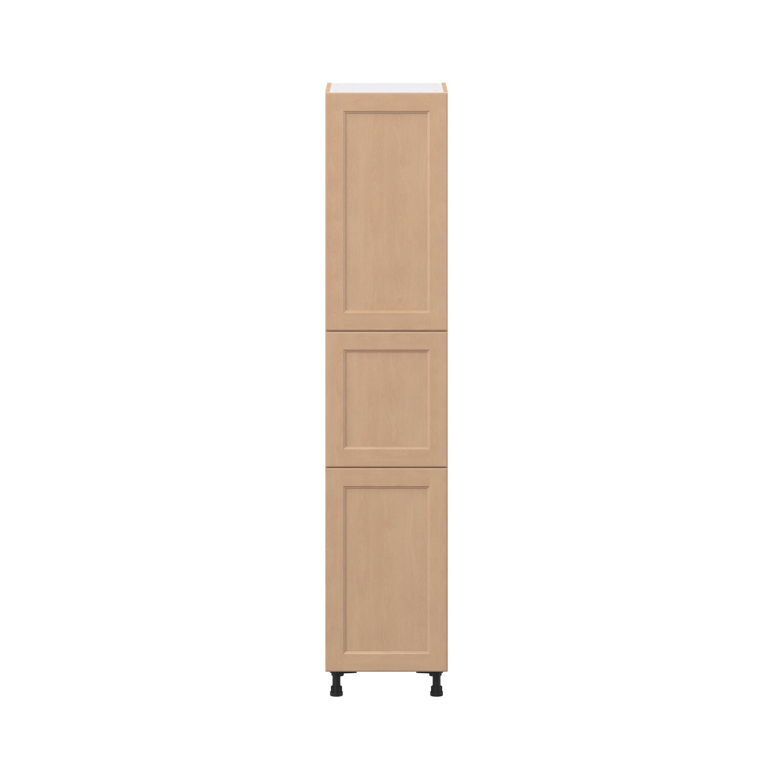 Sugarhill 18 in. Stained Sugar Cookie Pantry Cabinet with Inner Pull-Out Drawer
